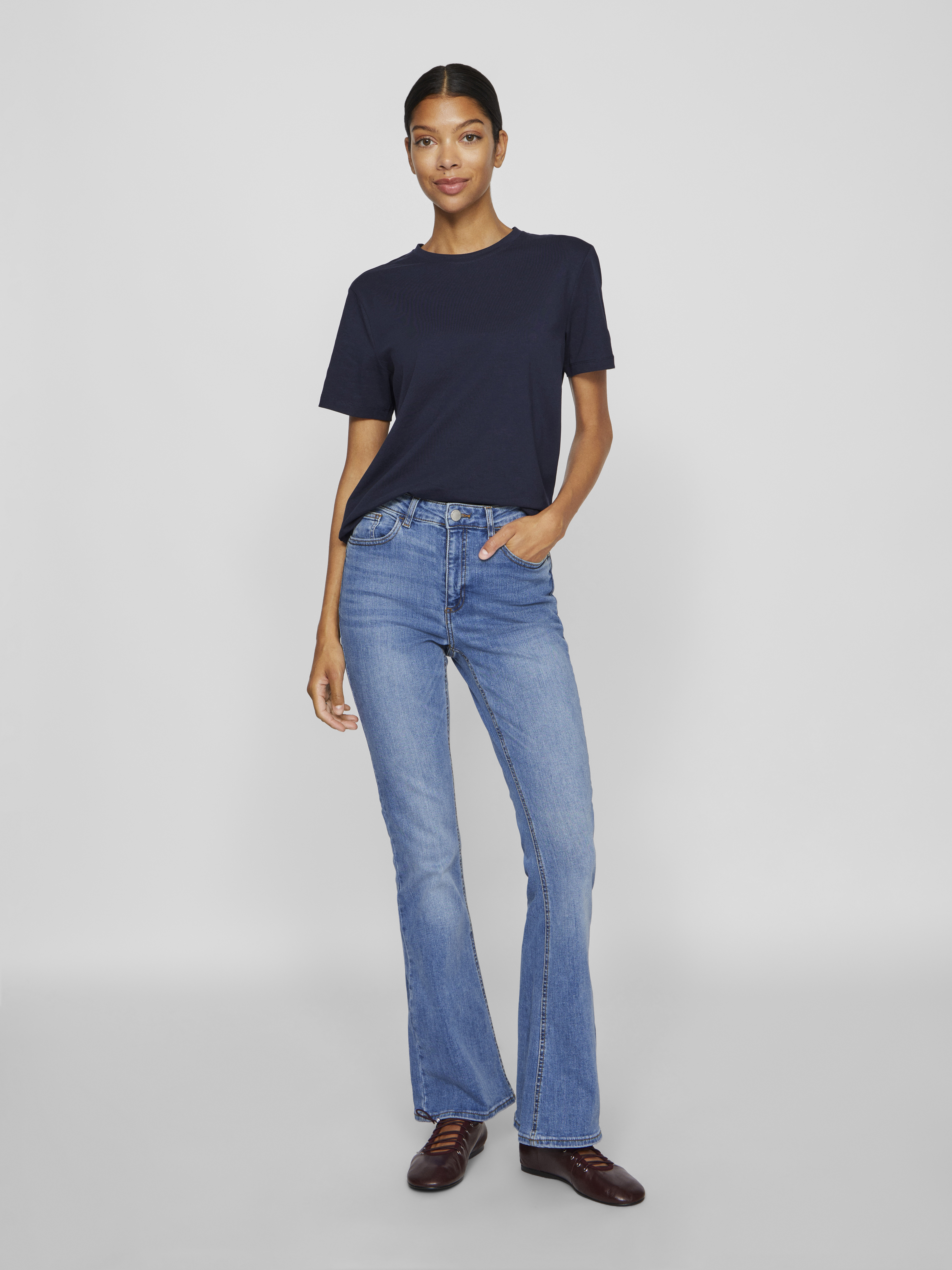 Vila VINORA S/S T-SHIRT - NOOS 227515-Navy Blazer 5