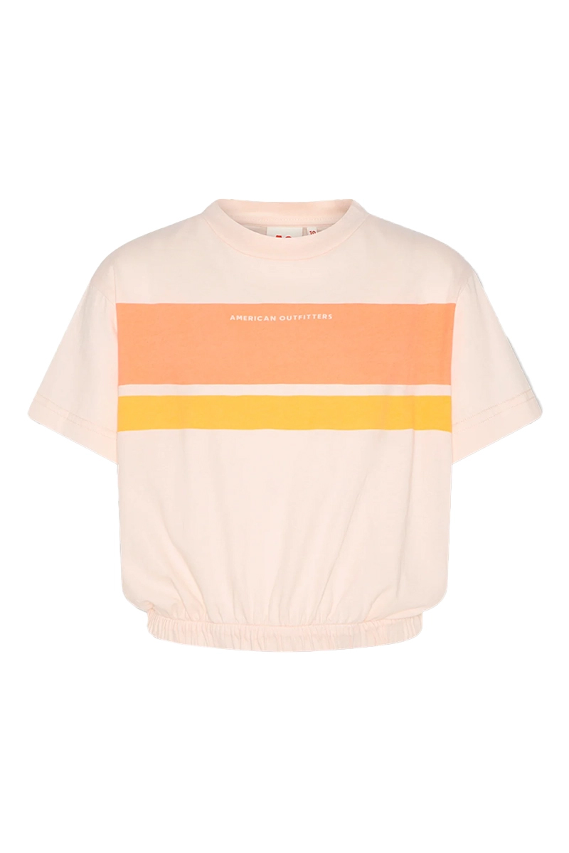 Meisjes t-shirt korte mouw rose