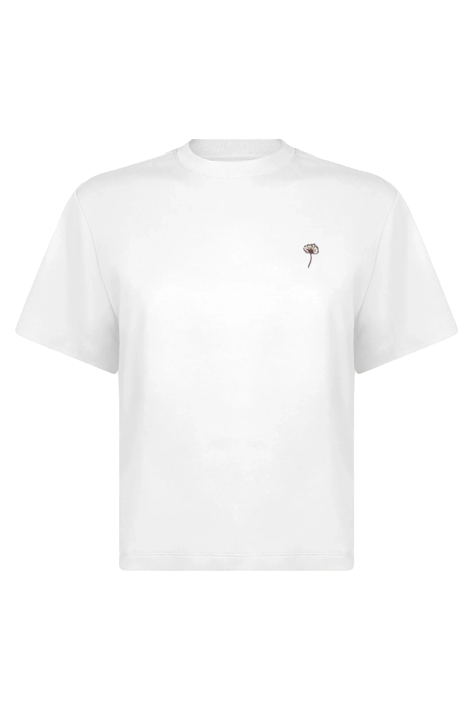 Dames t-shirt korte mouw wit