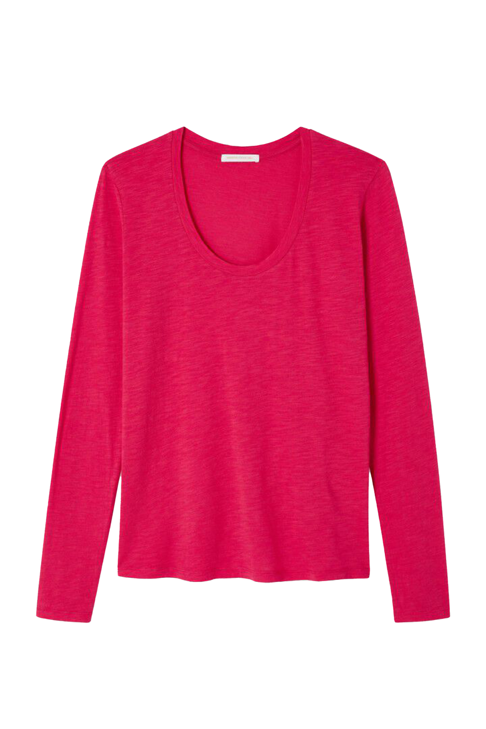Dames t-shirt lange mouw rood