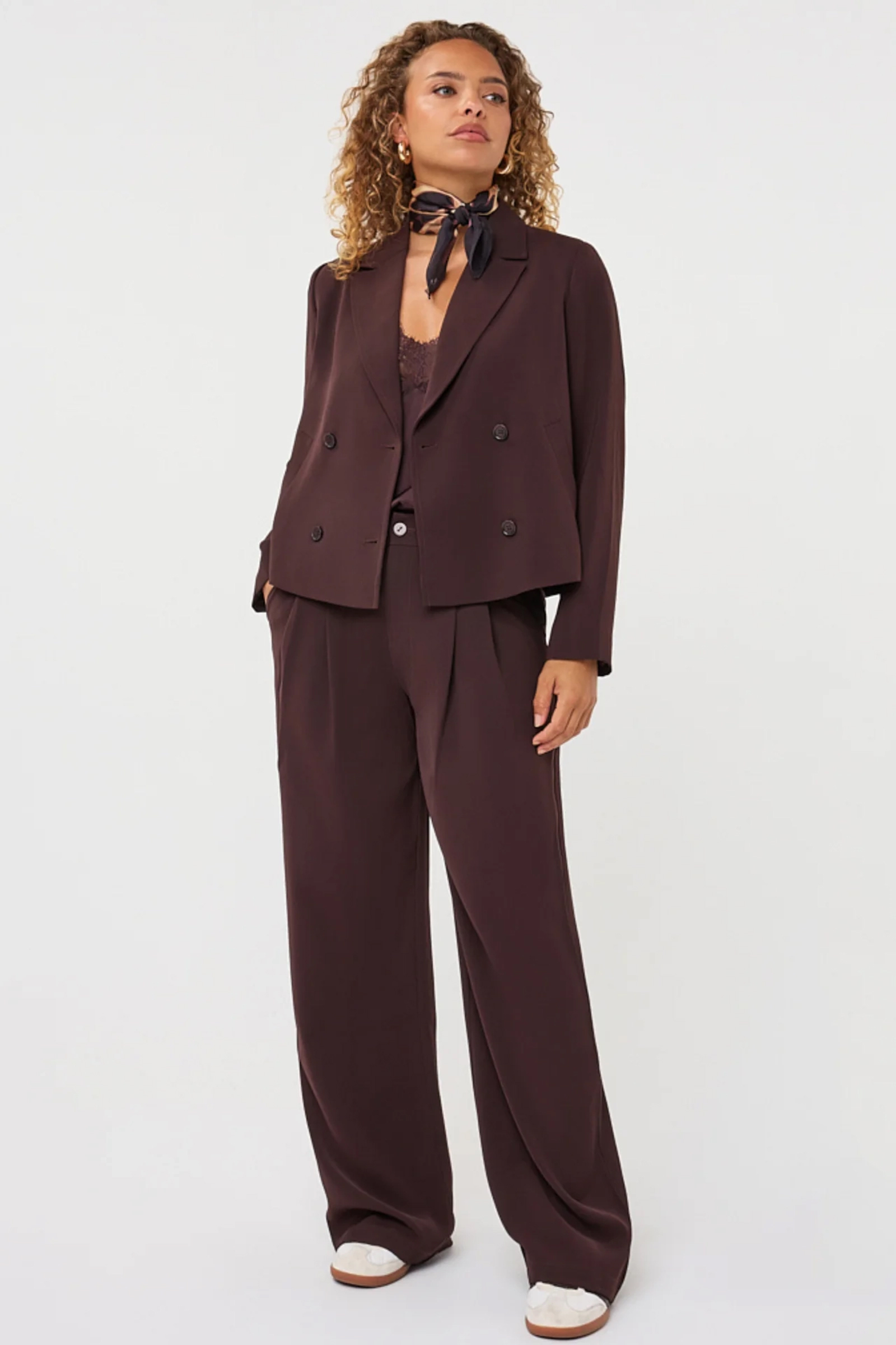 Dames broek bruin