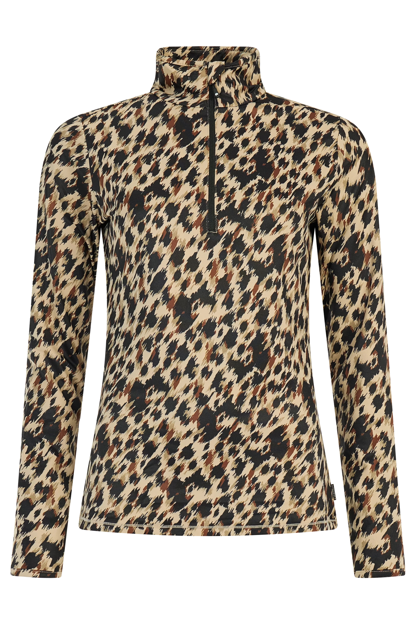 Wintersport dames pully+rits bruin