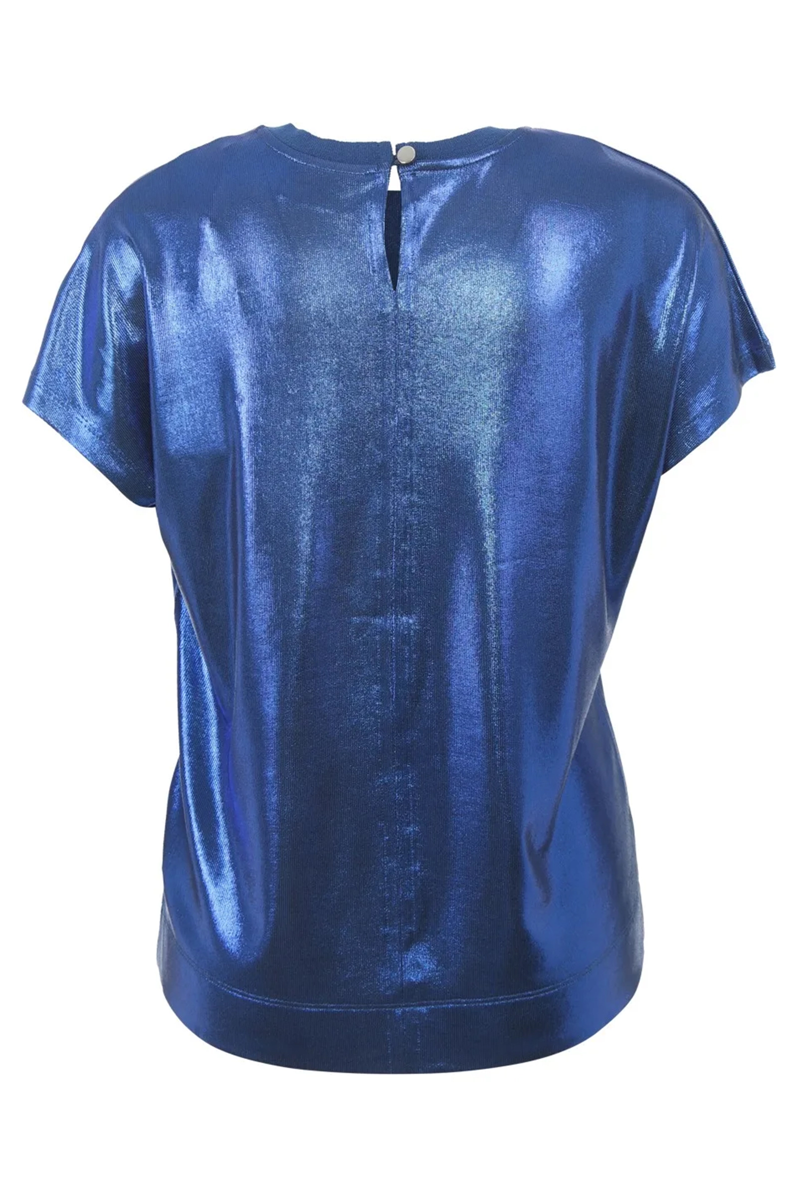 Dames t-shirt korte mouw blauw