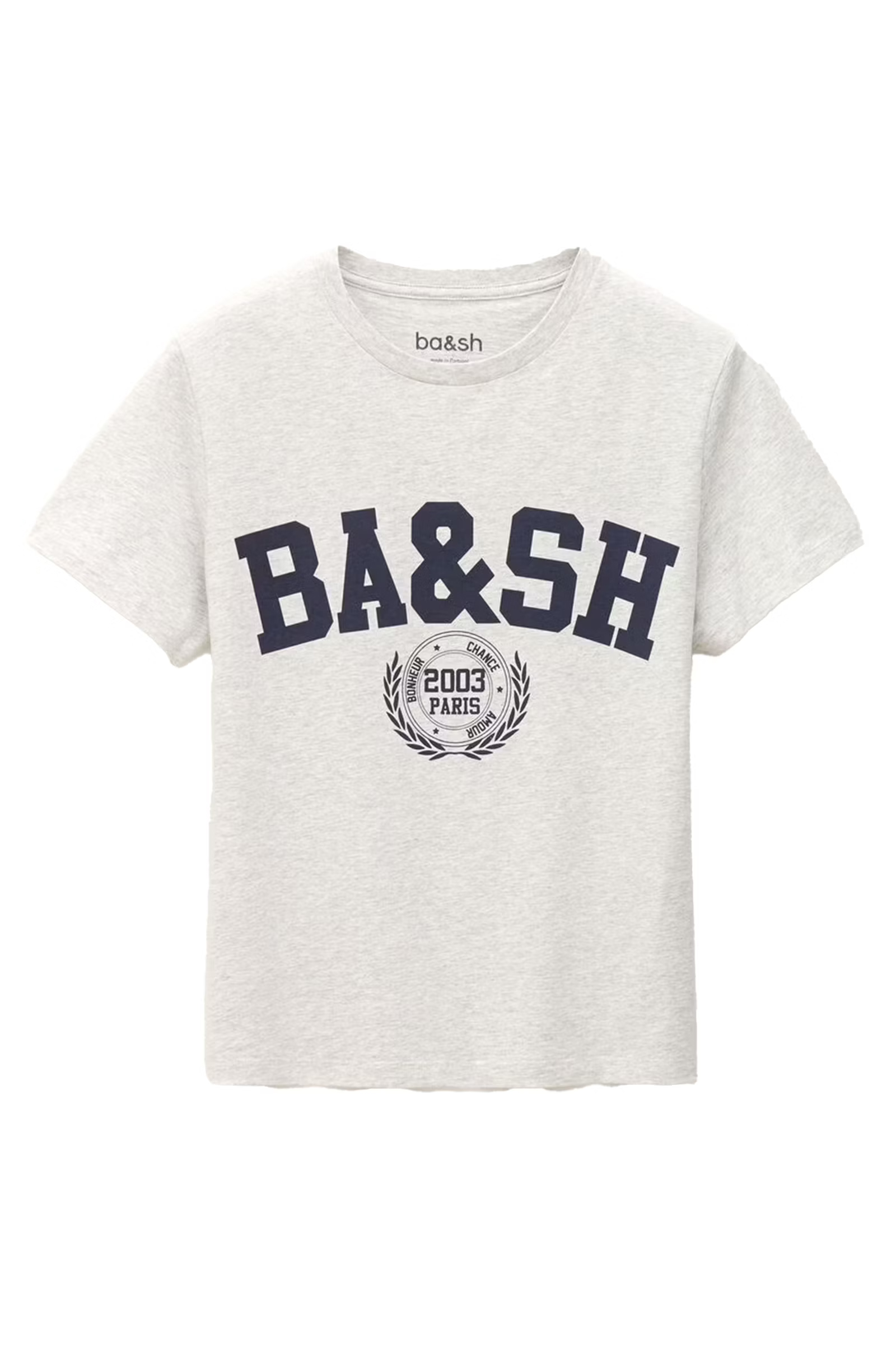 Dames t-shirt korte mouw grijs