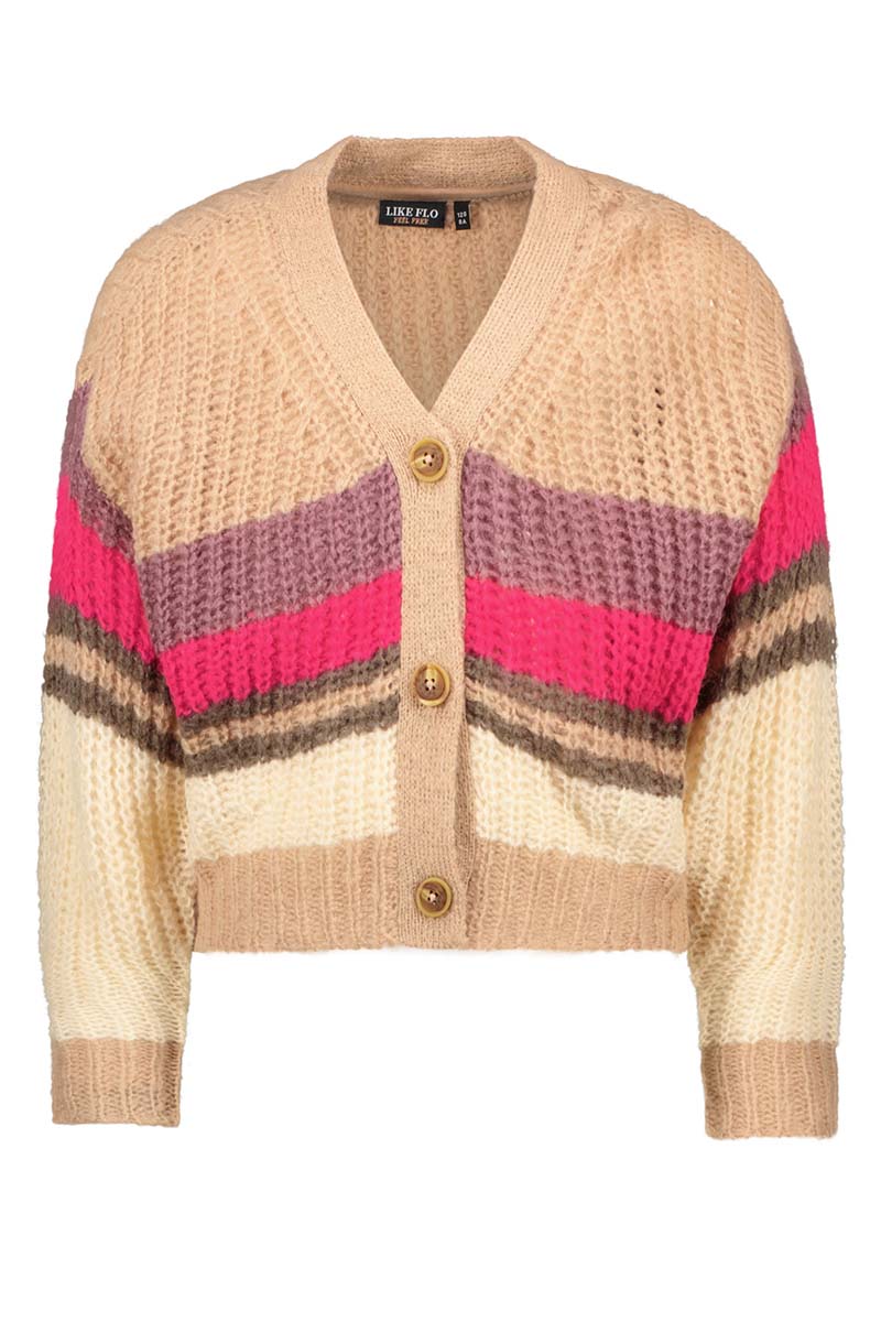 Like Flo Meisjes vest Rose-2 1