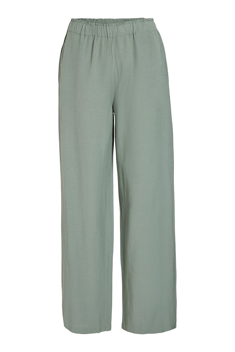 Vila VIPRISILLA RW REGULAR PANTS - NOOS Groen-1 1