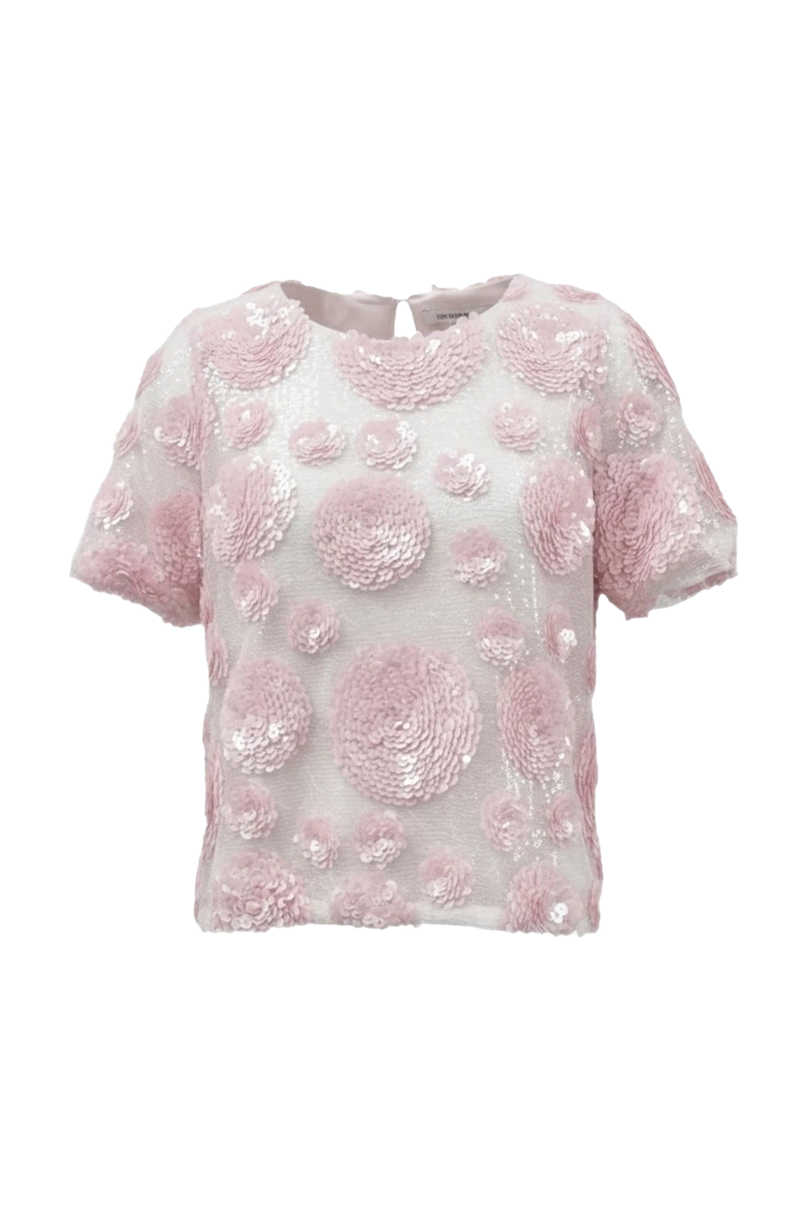 Dames t-shirt korte mouw rose