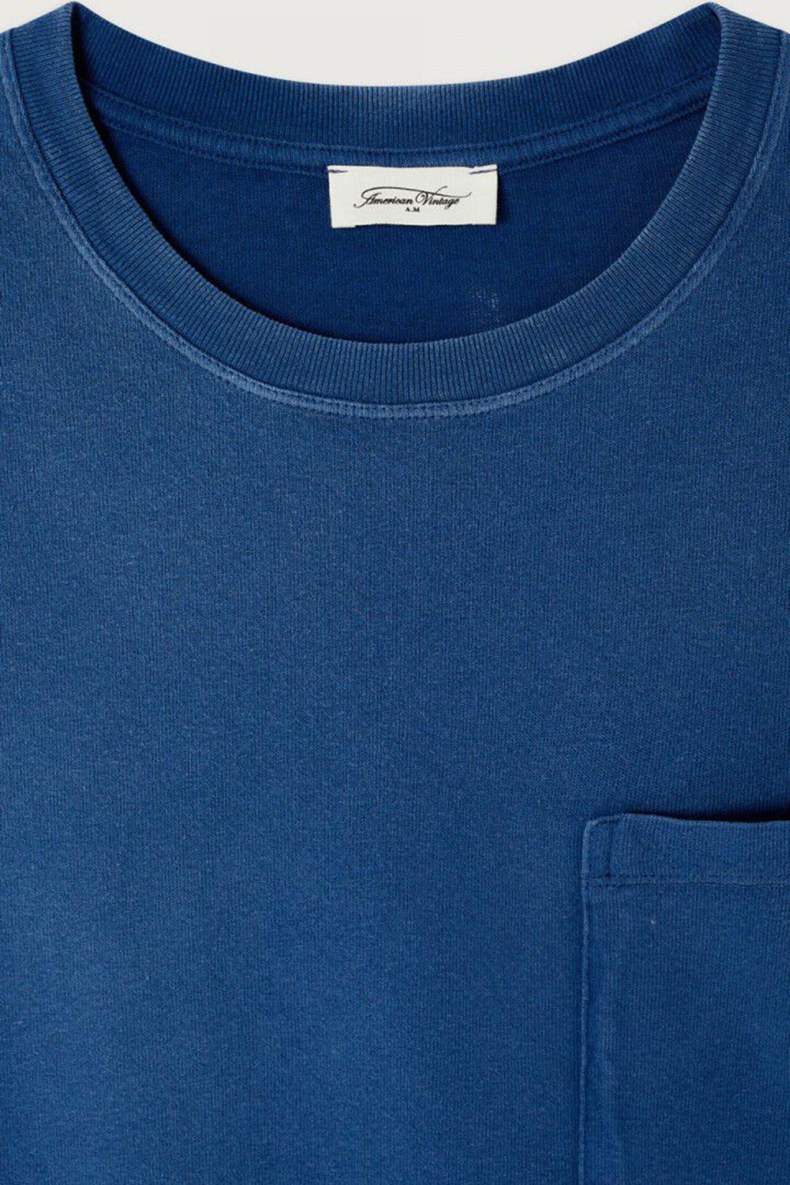 Heren t-shirt kortemouw blauw