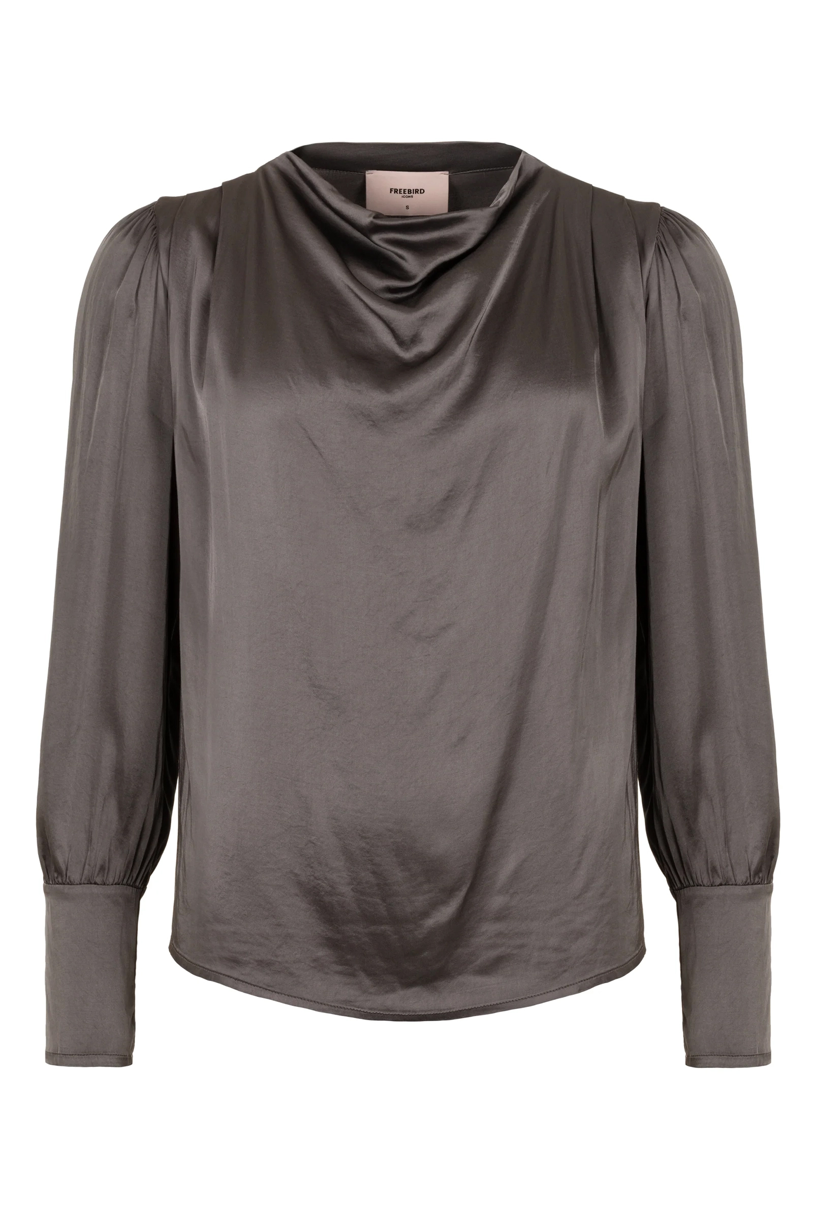 Dames blouse korte mouw bruin