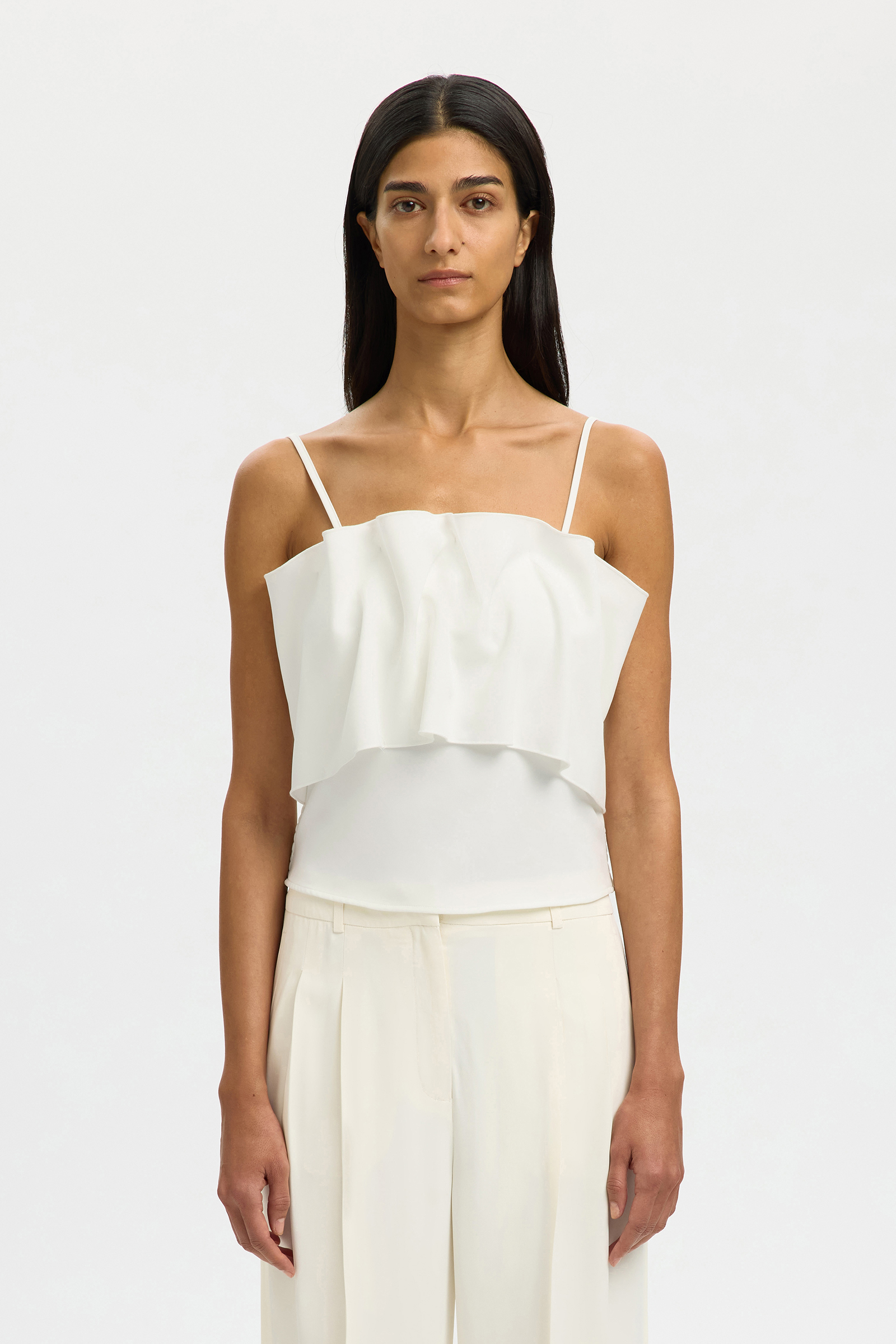 Dames blouse korte mouw wit