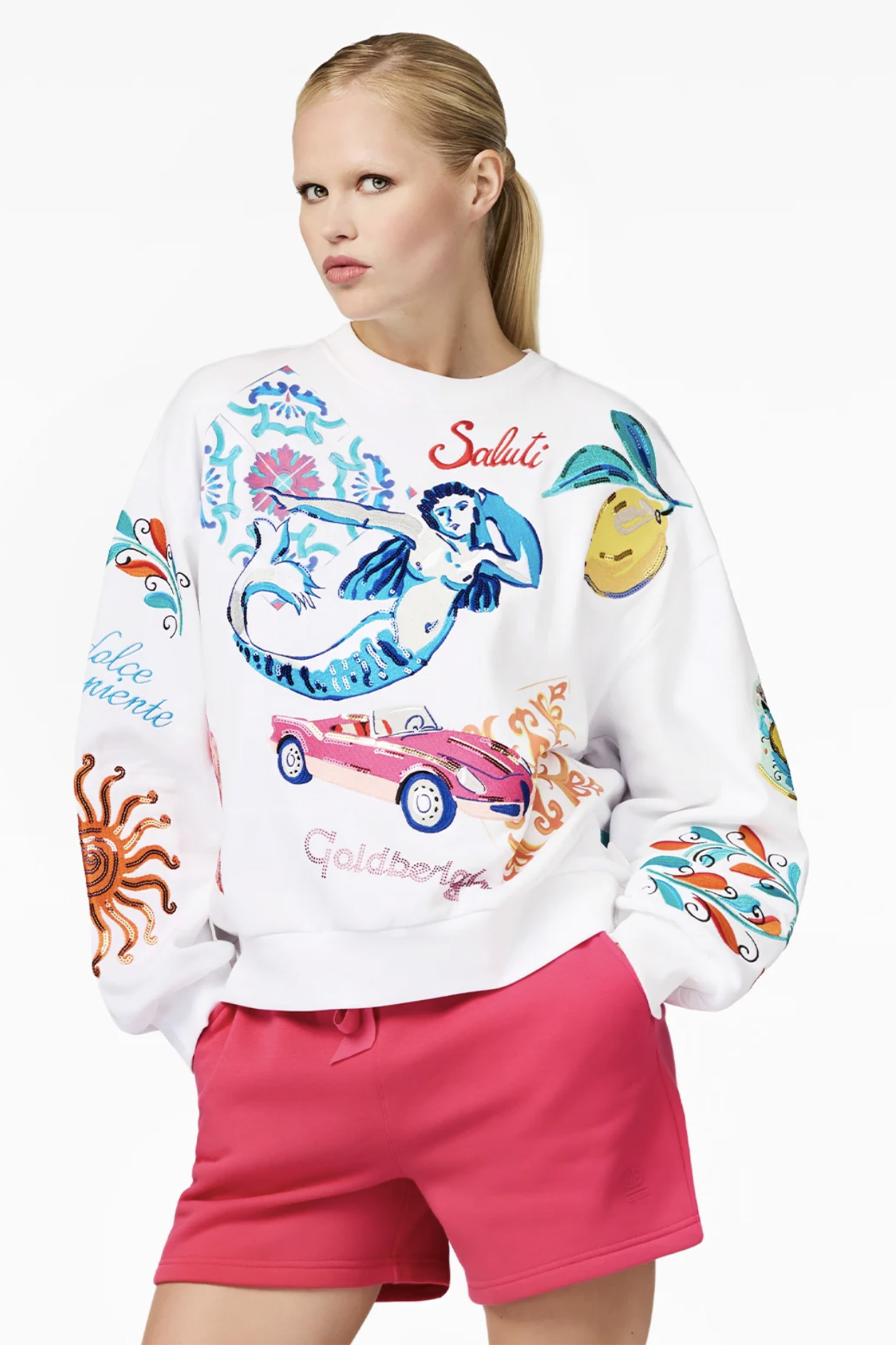 Casual dames sweater ecru