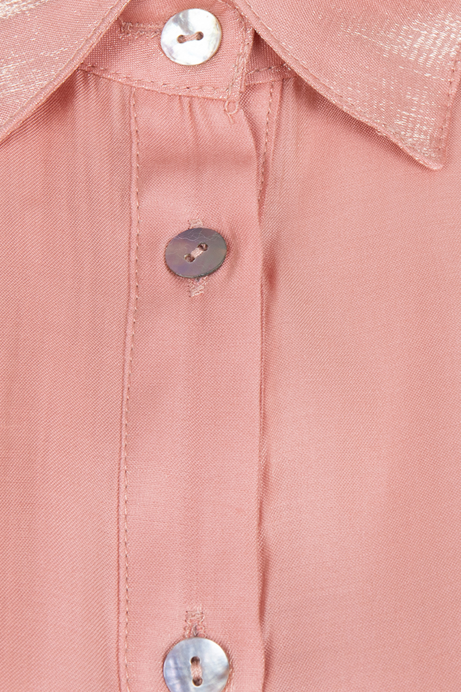 Dames blouse lange mouw rose