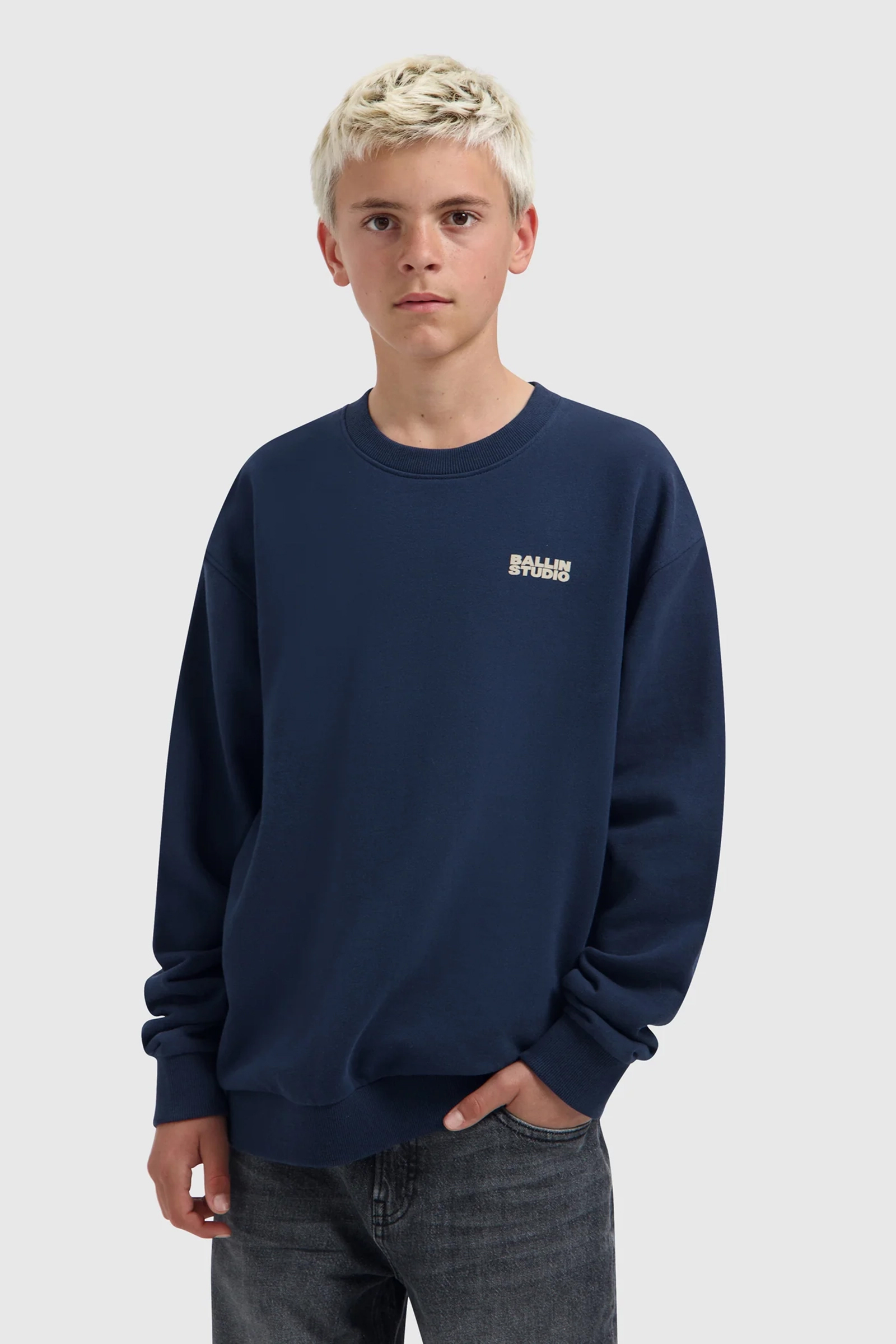 Jongens sweater blauw