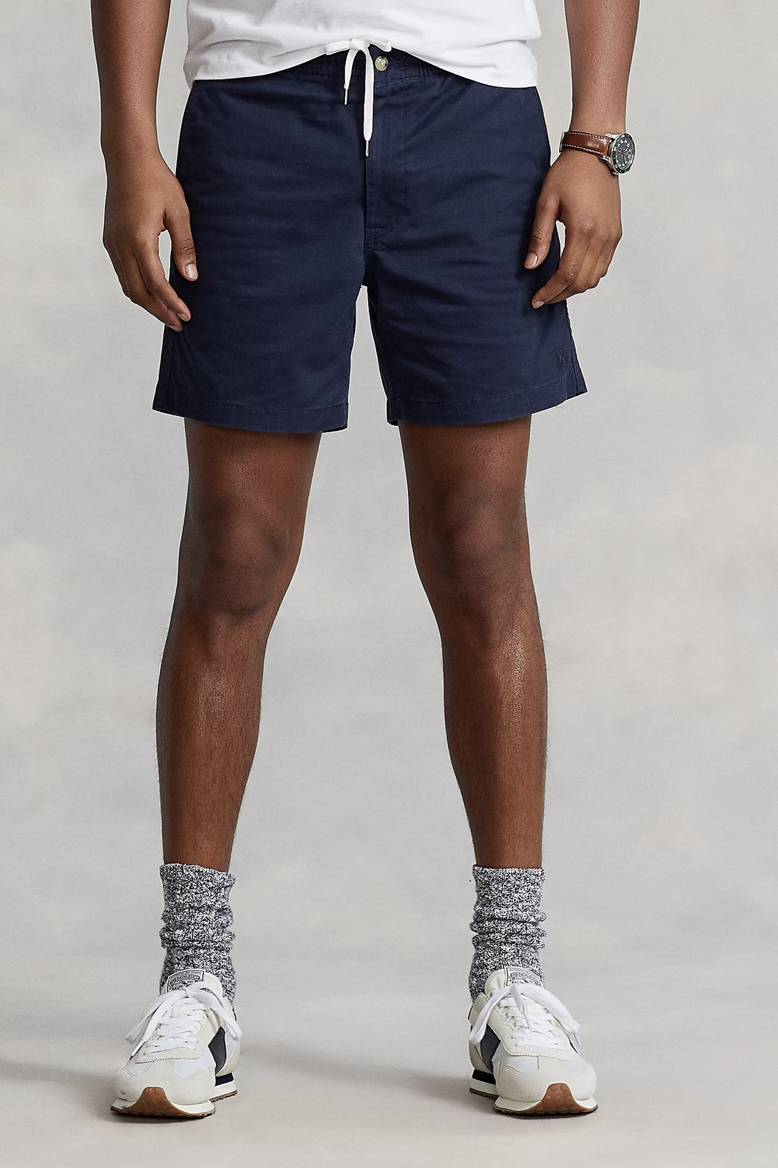 Heren short blauw