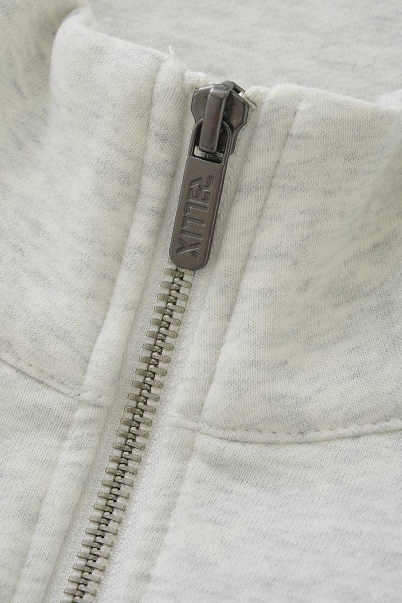 Rellix Sweater rellix zip Grijs-1 3