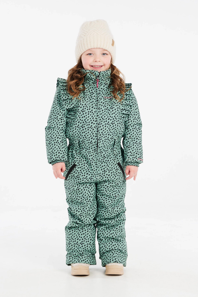 Wintersport meisjes pak groen