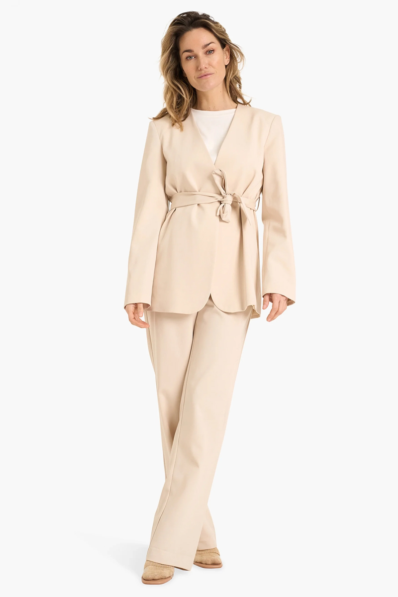 Dames blazer bruin