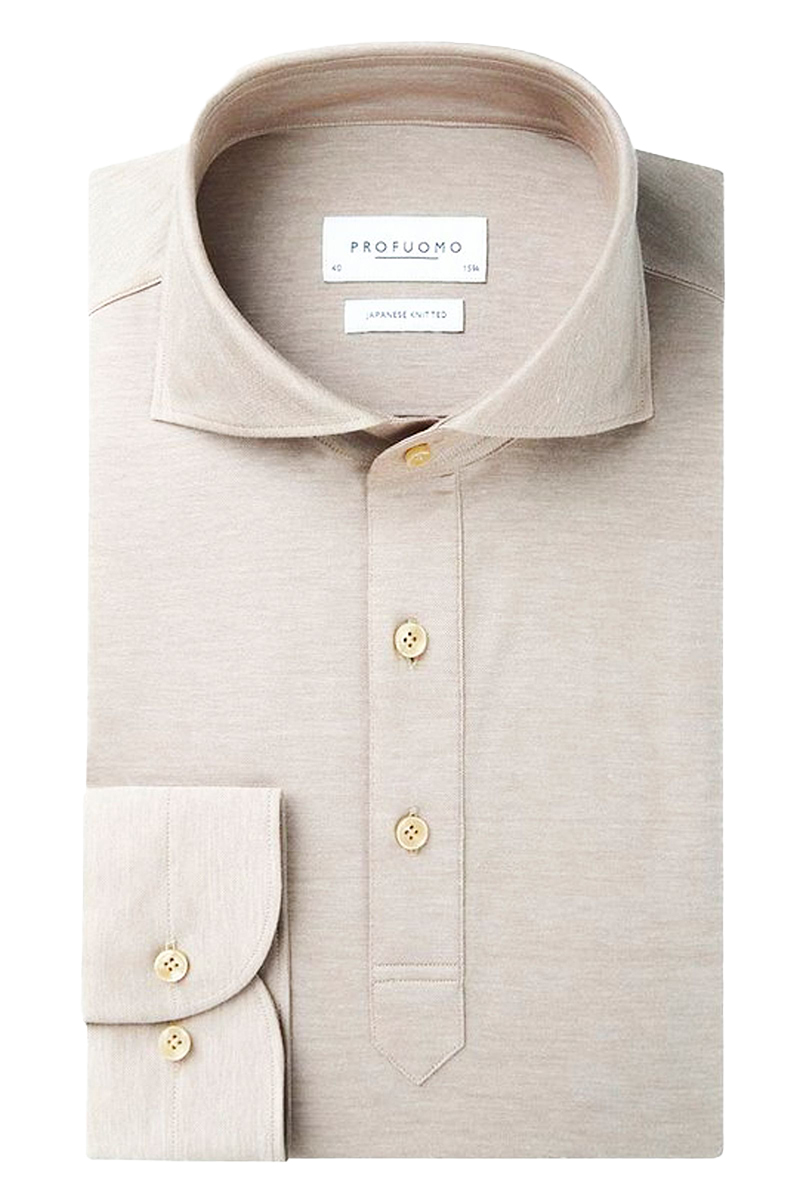 Profuomo SHIRT POLO CAMICHE SC SF CAMEL bruin/beige-1 1