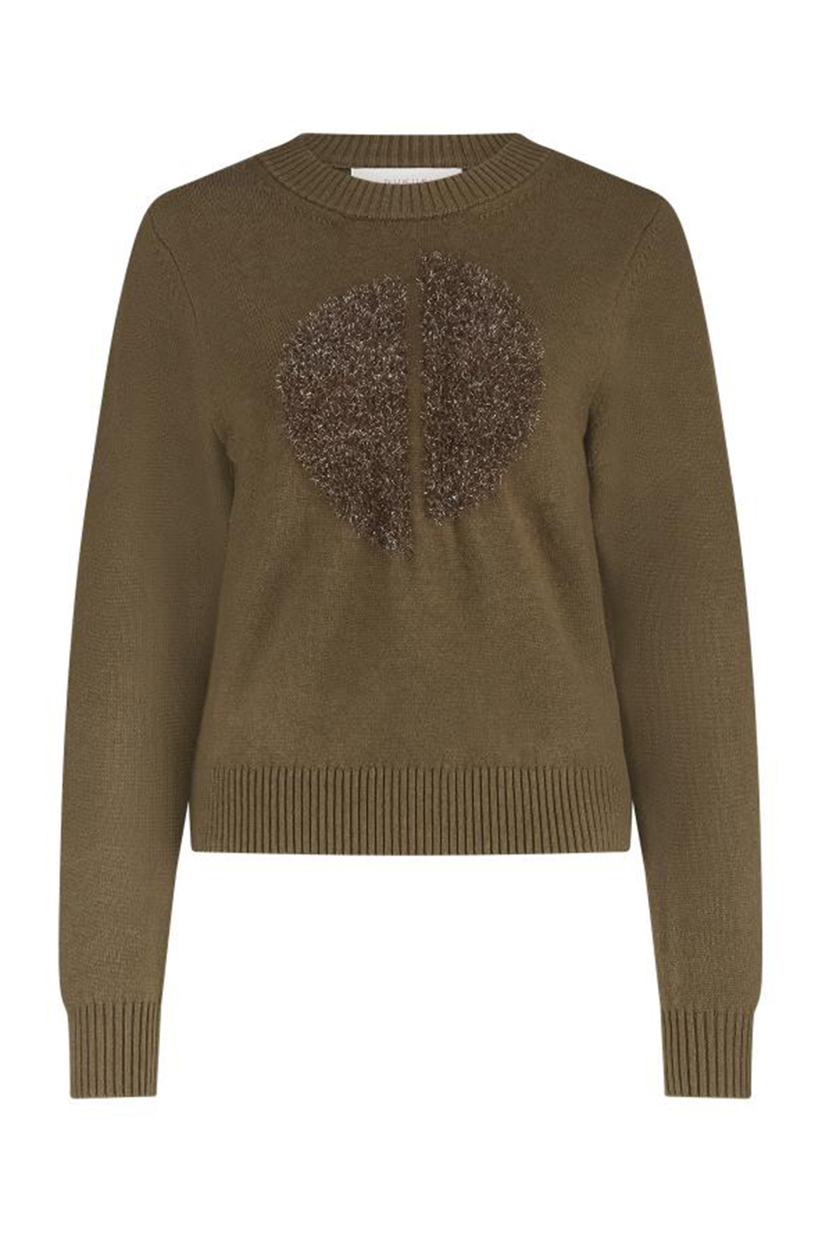 Dames sweater bruin