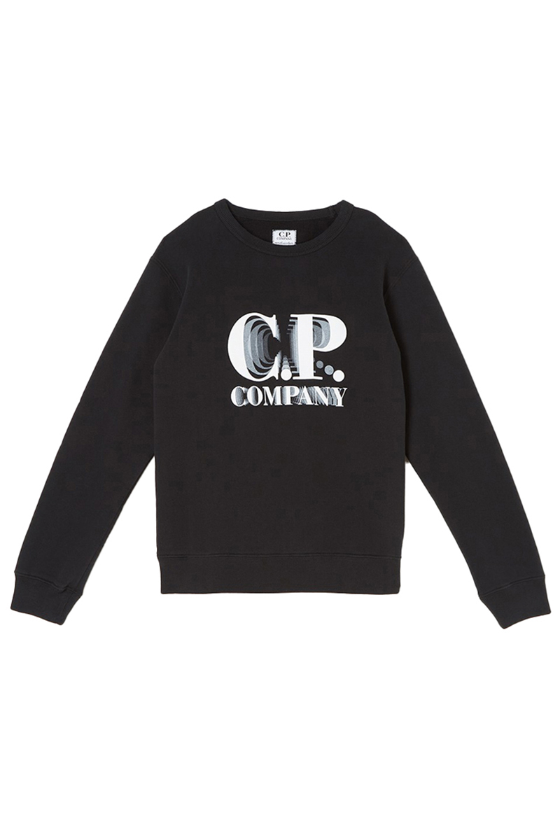 C.P. Company basic fleece logo sweatshirt Zwart-1 1