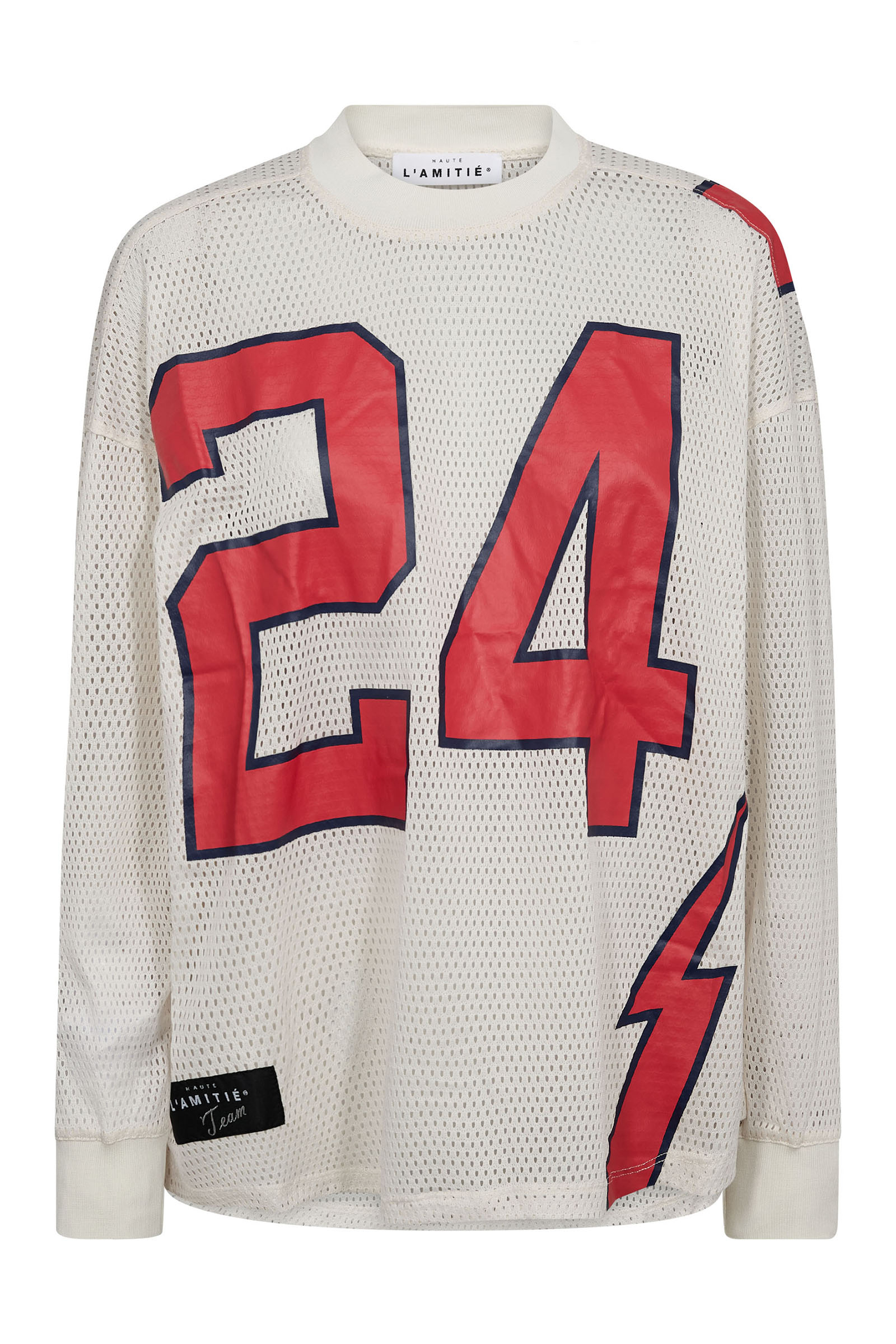 Dames t-shirt lange mouw rood