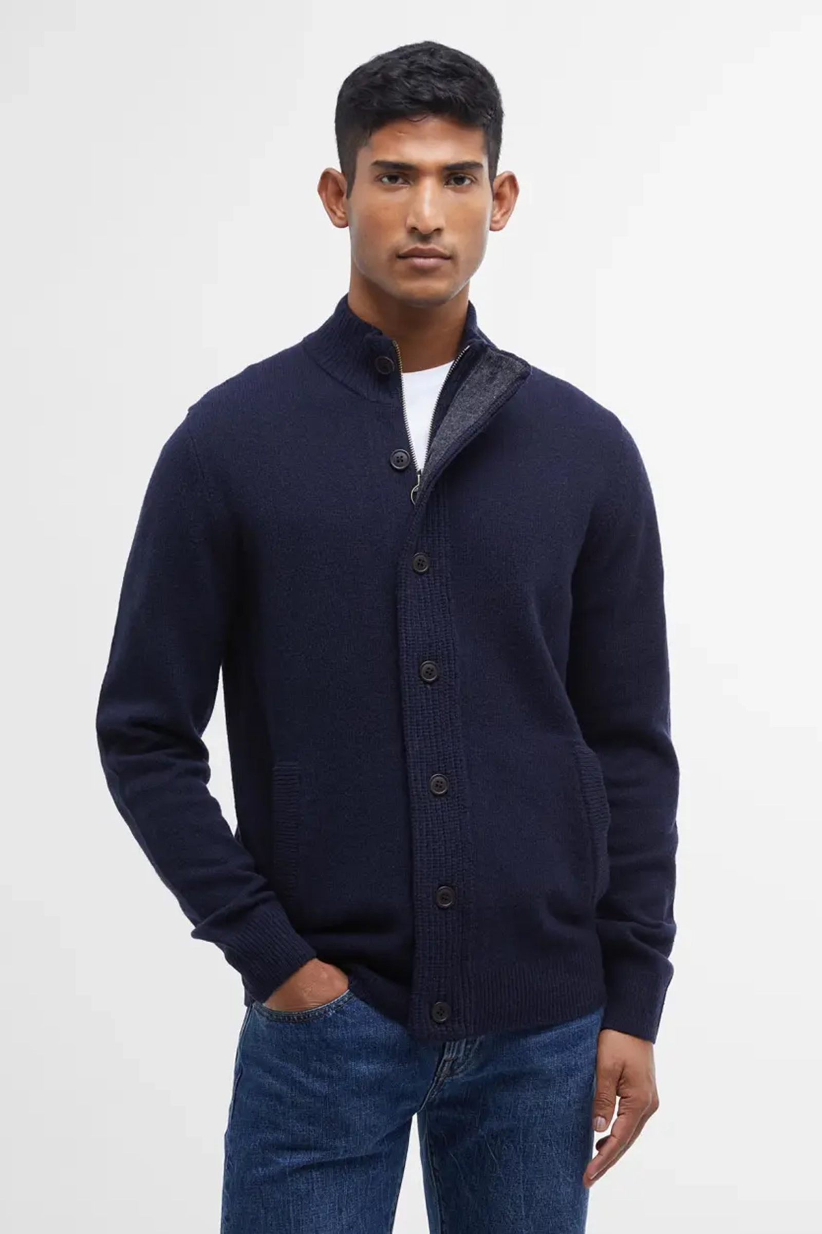 Heren vest blauw