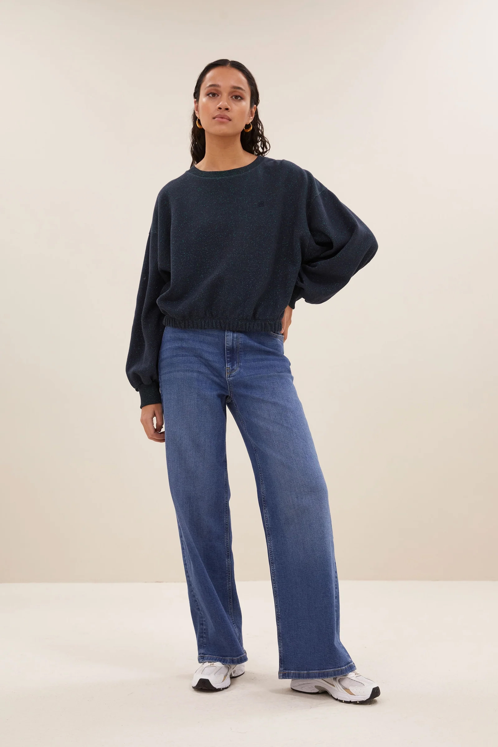 Dames sweater blauw