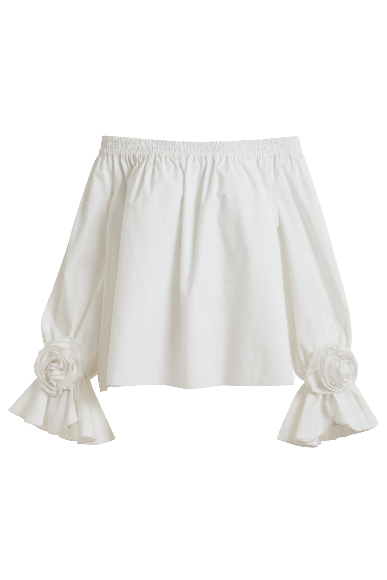 Dames blouse lange mouw wit