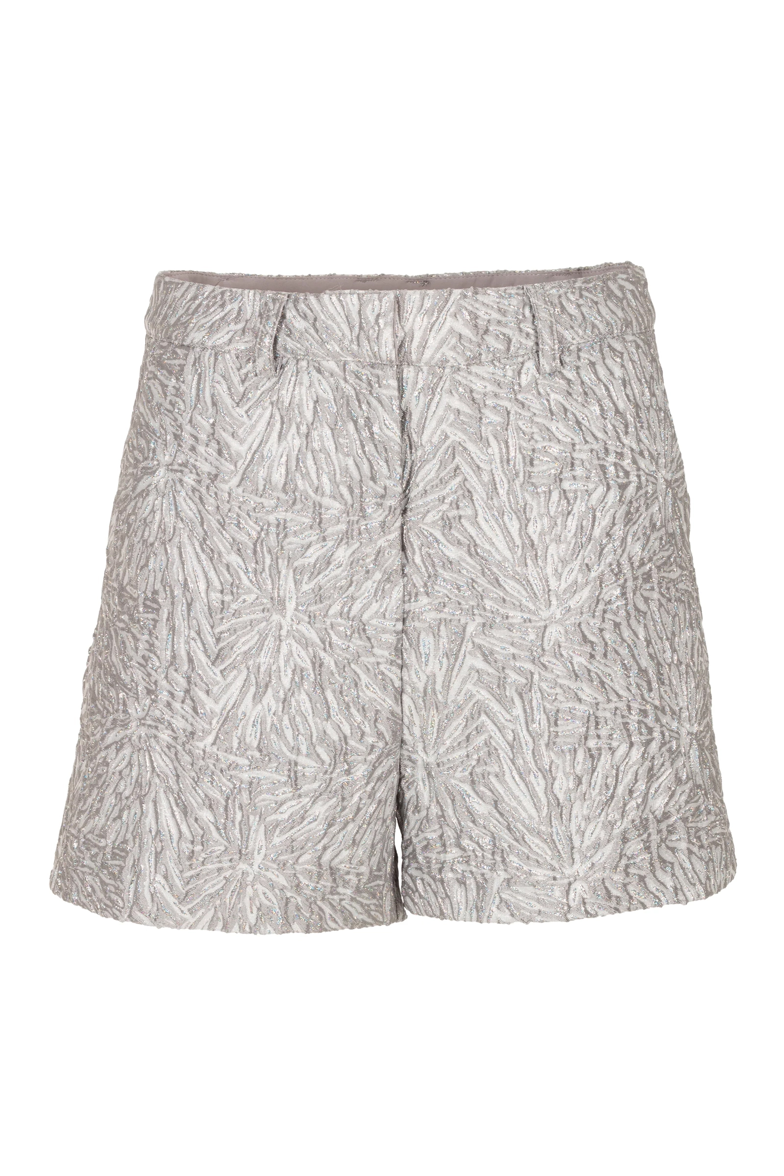 Dames short zilver
