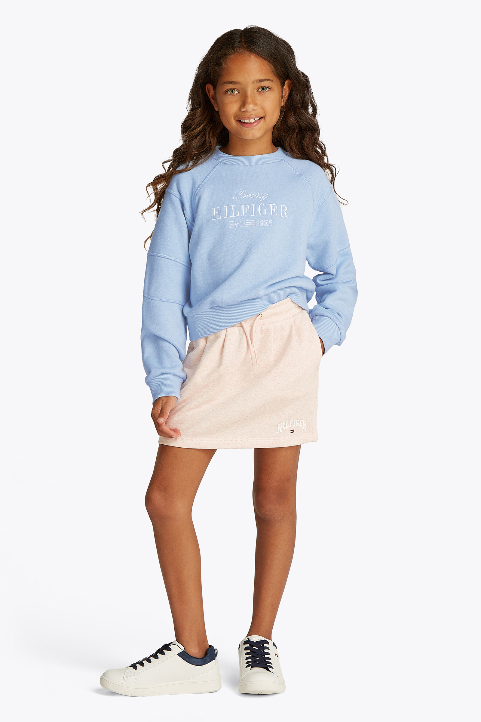 Tommy Hilfiger Tommy script sweatshirt Blauw-1 2