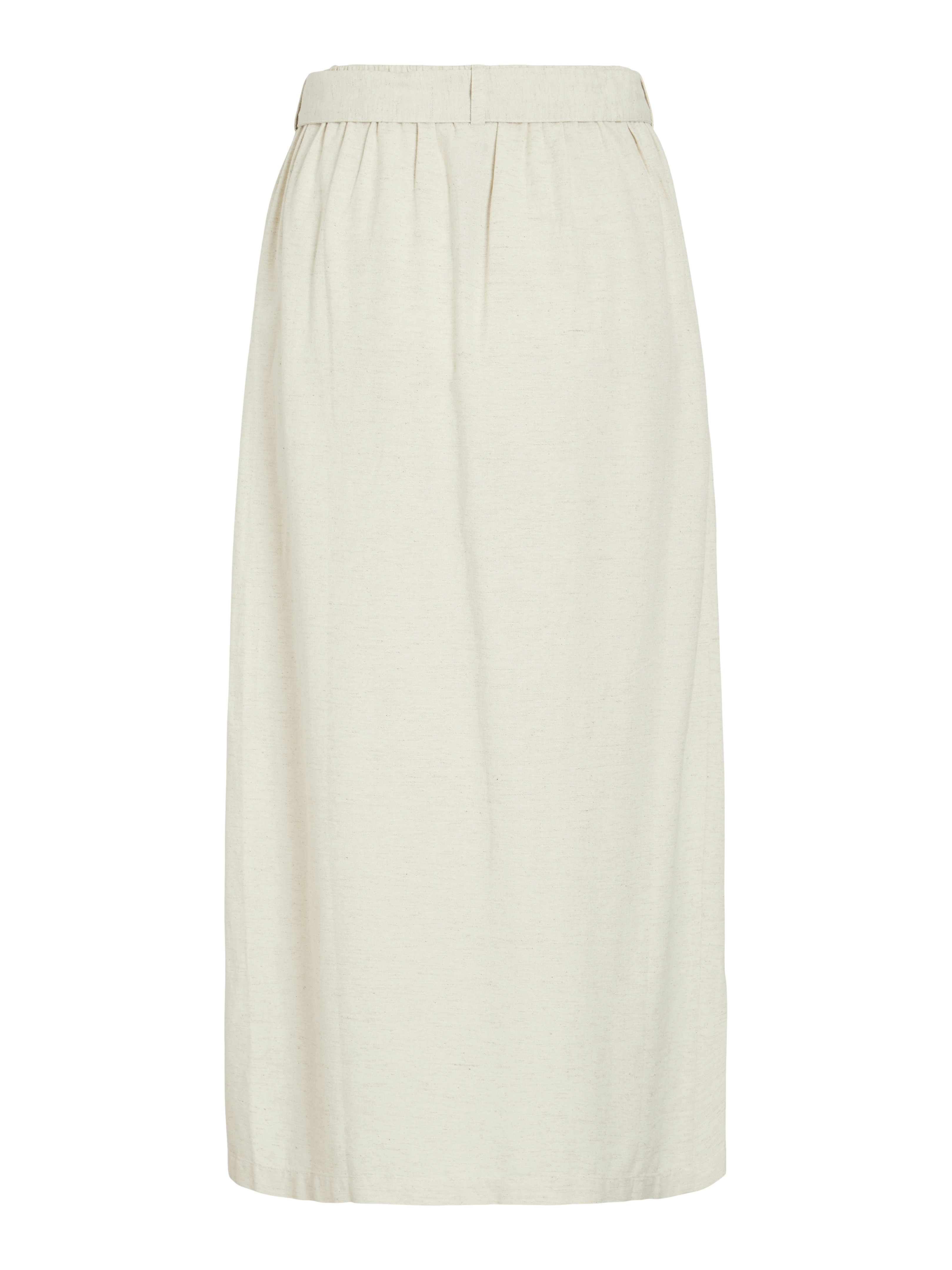 Vila VIPRISILLA RW MIDI PENCIL SKIRT 262675-Super Light Natural Melan 2