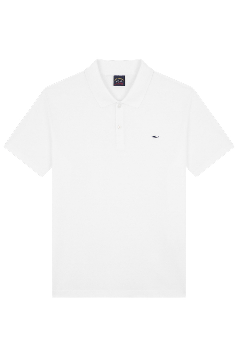 Heren polo korte mouw wit