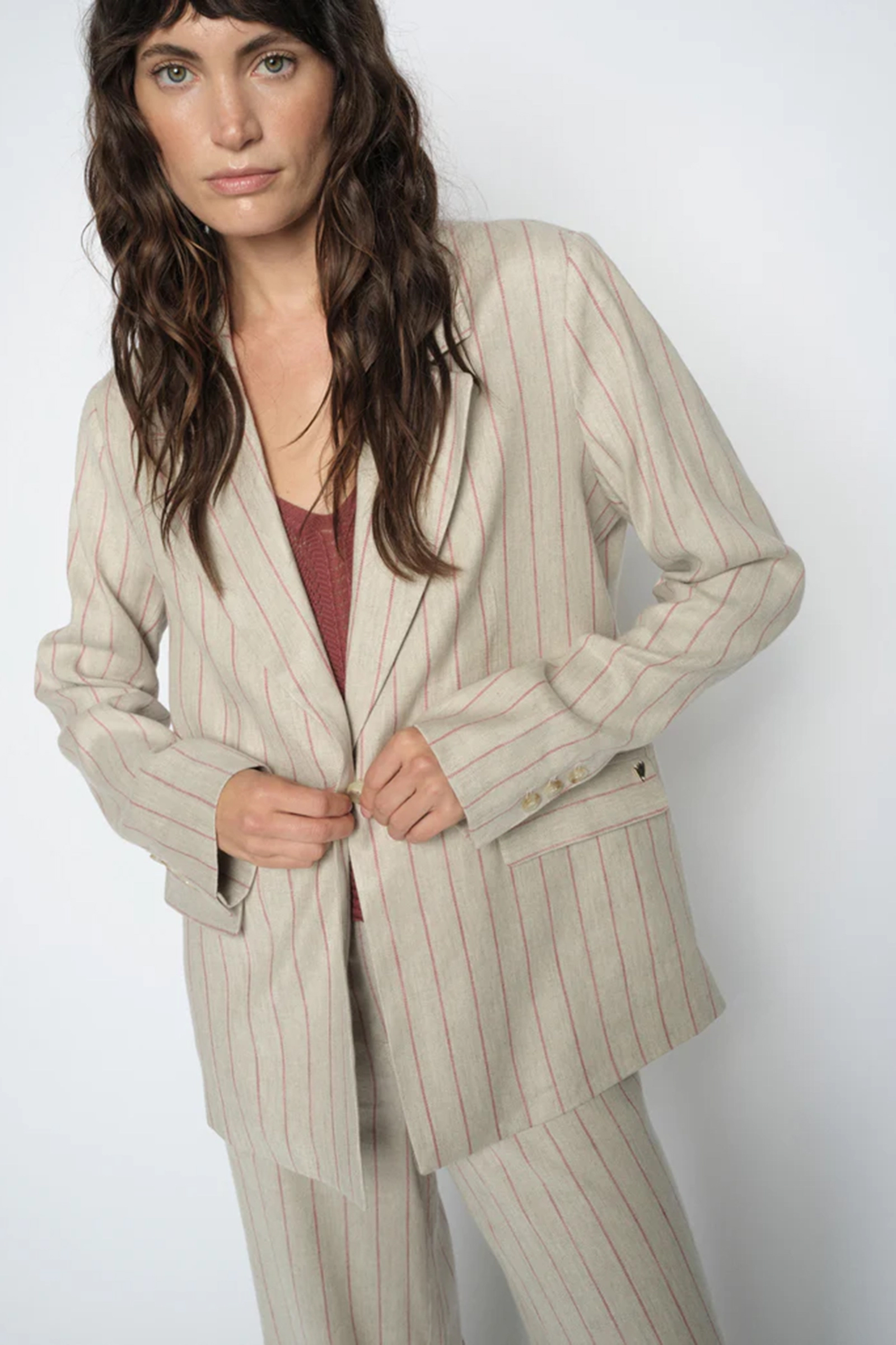 Dames blazer rood