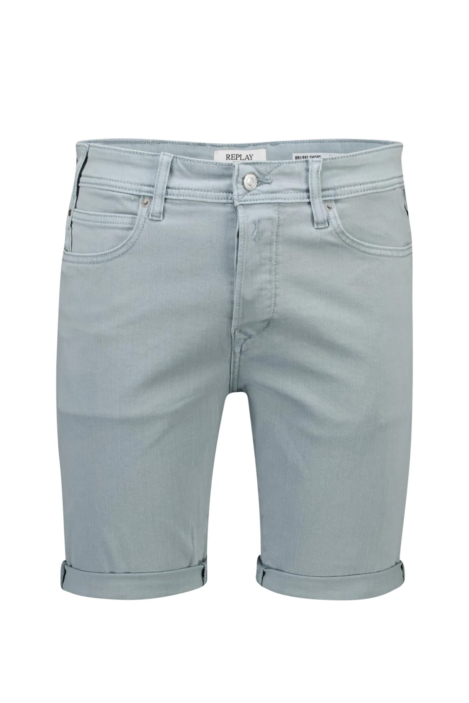 Heren short blauw