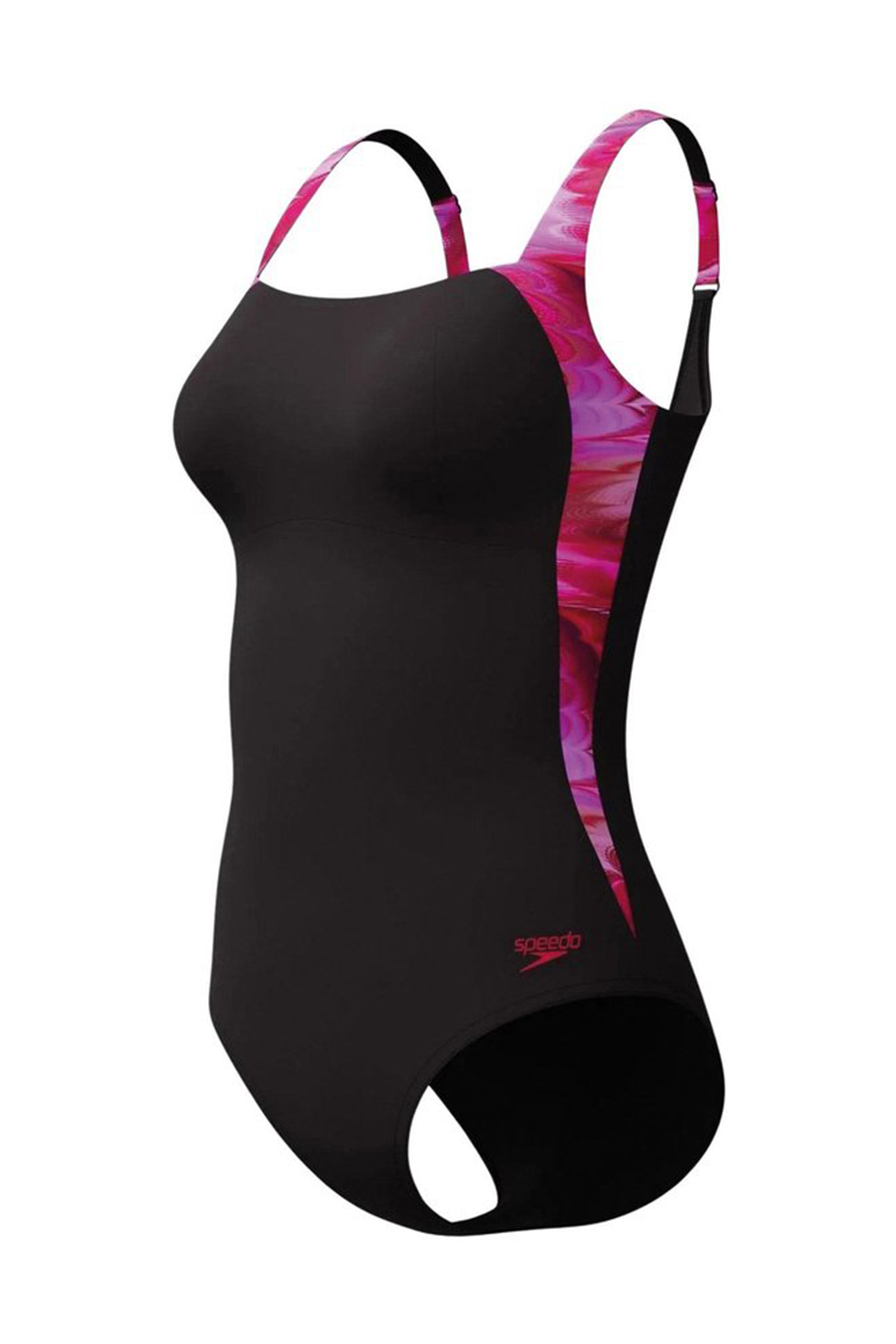 Bad/beach dames badpak sport zwart