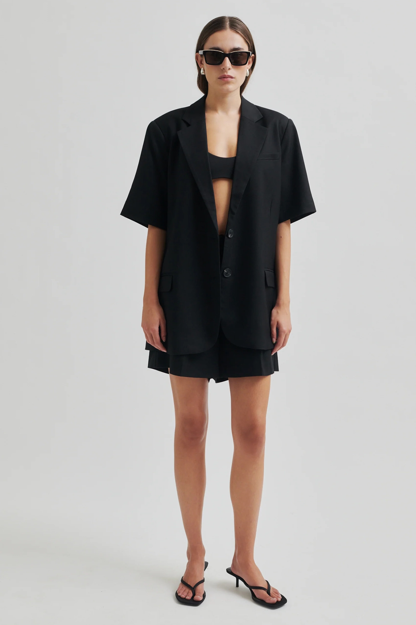 Dames blazer zwart