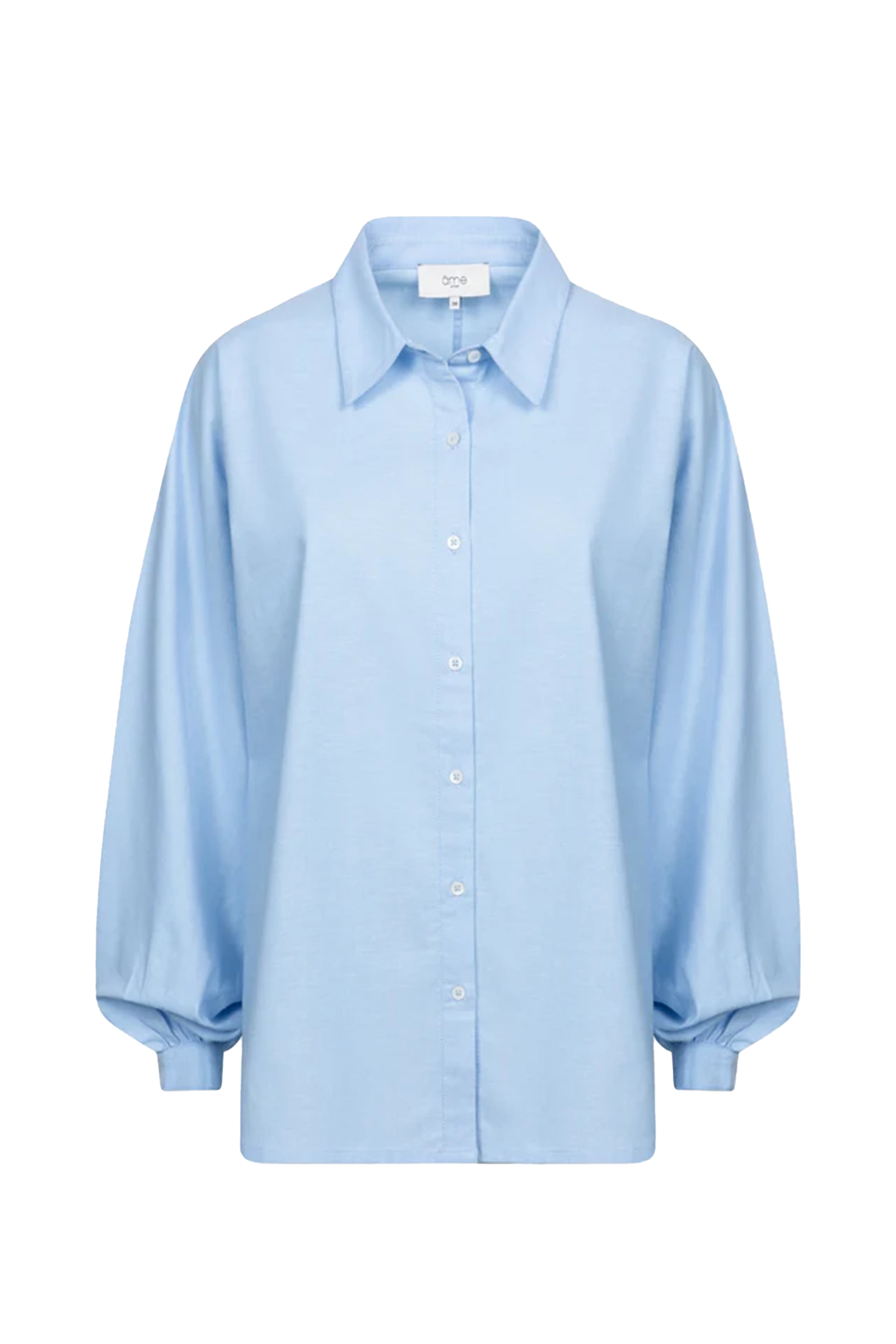 Dames blouse lange mouw blauw