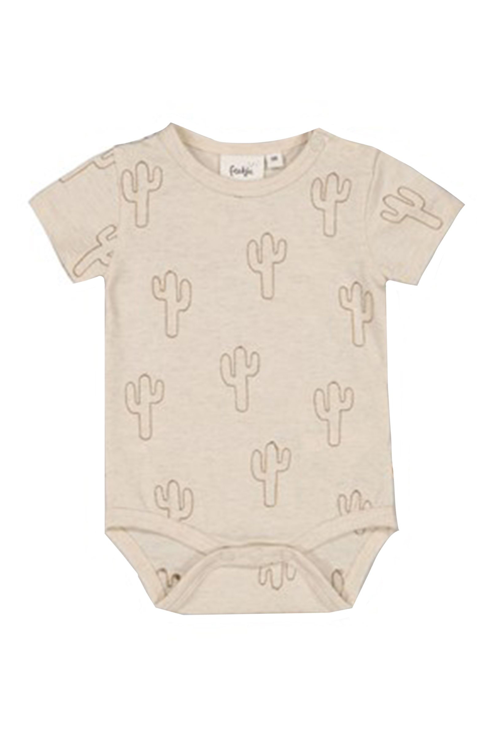 Baby romper korte mouw bruin
