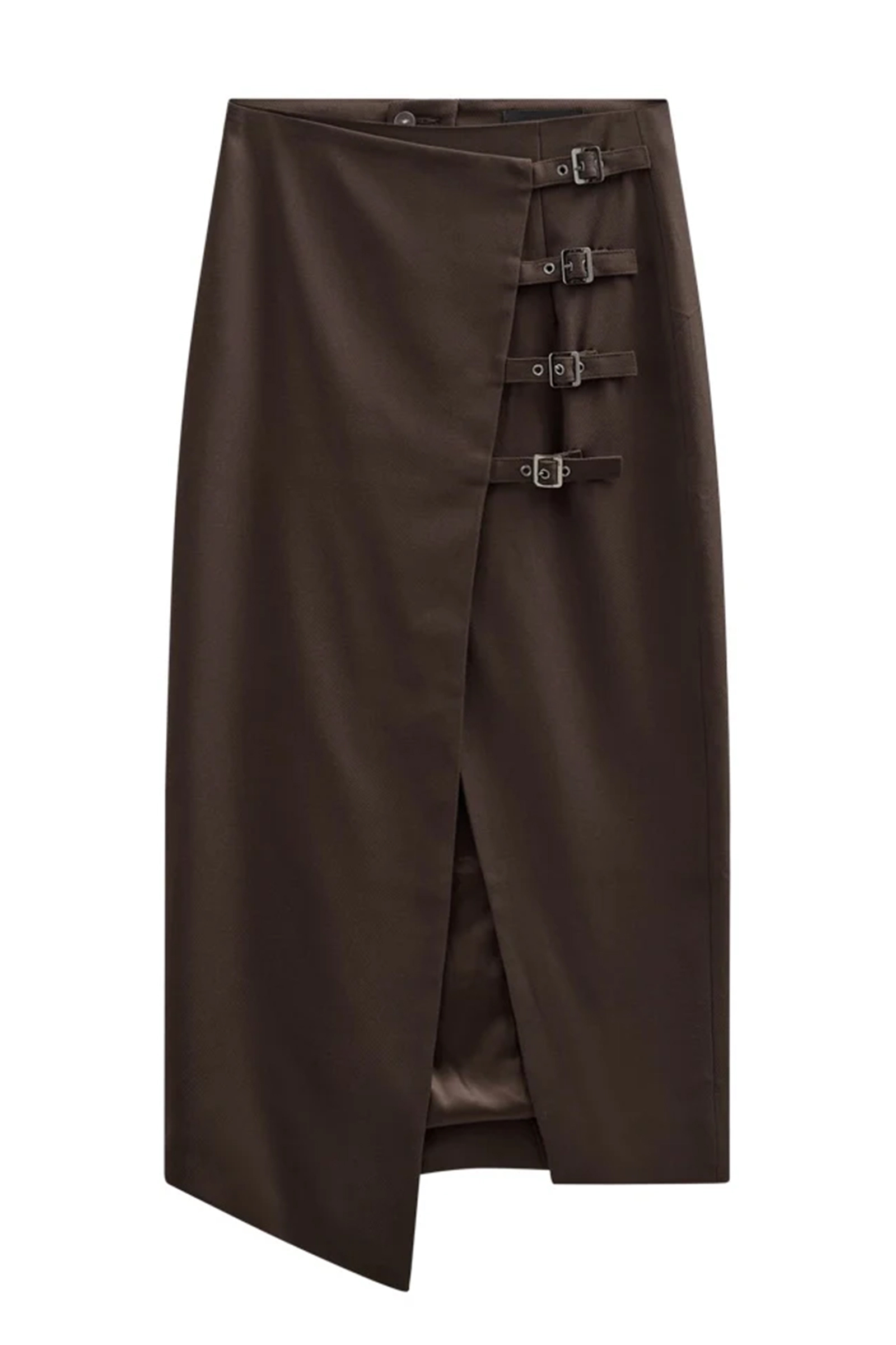 Dames rok bruin