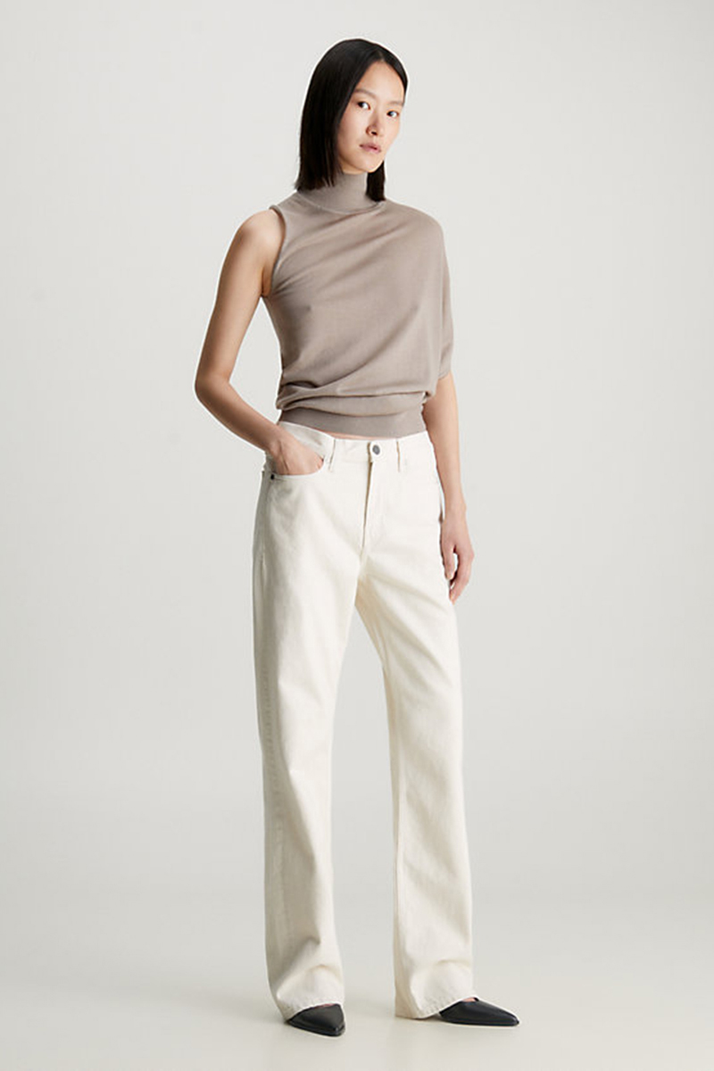 Dames broek ecru