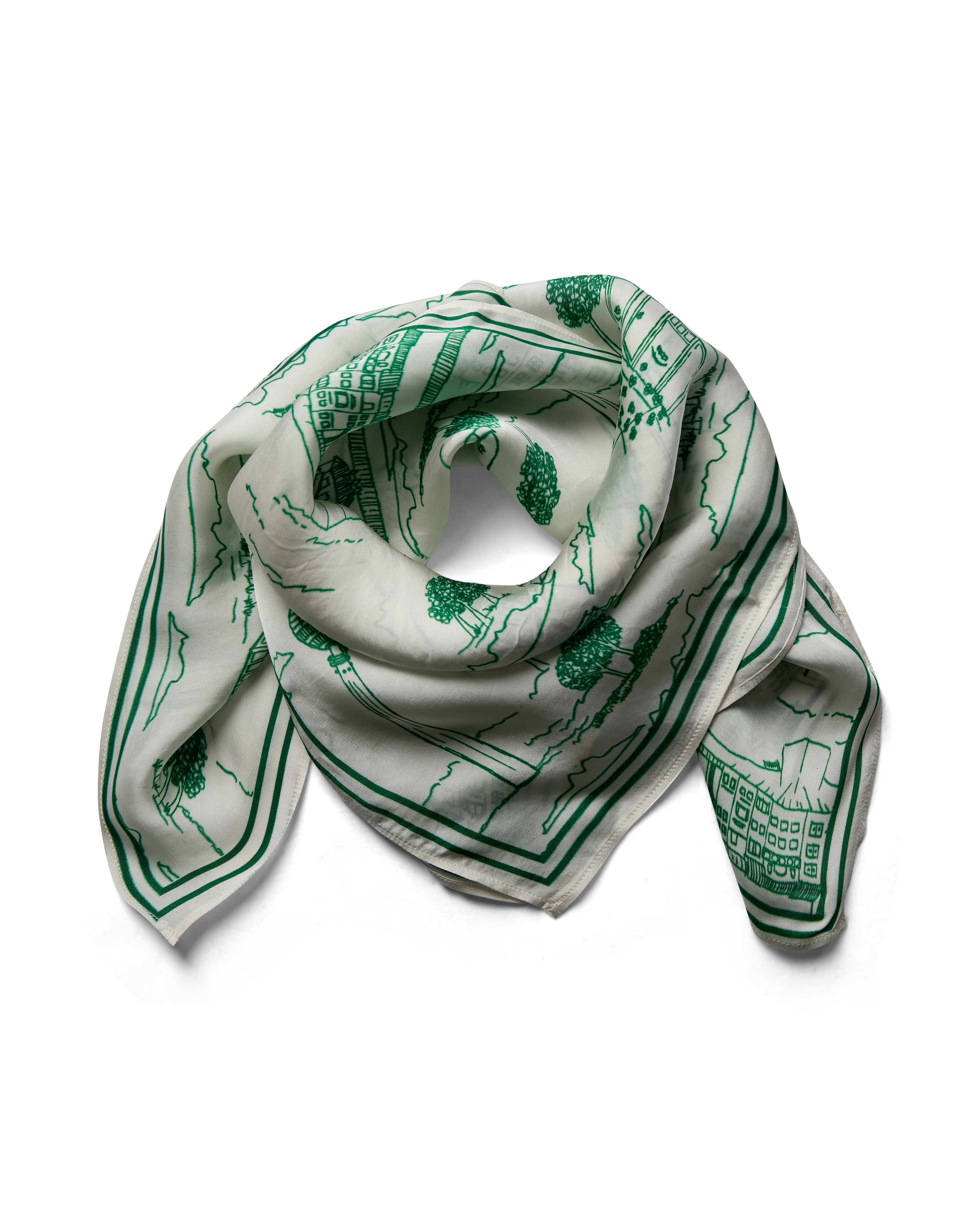 Dames sjaal groen