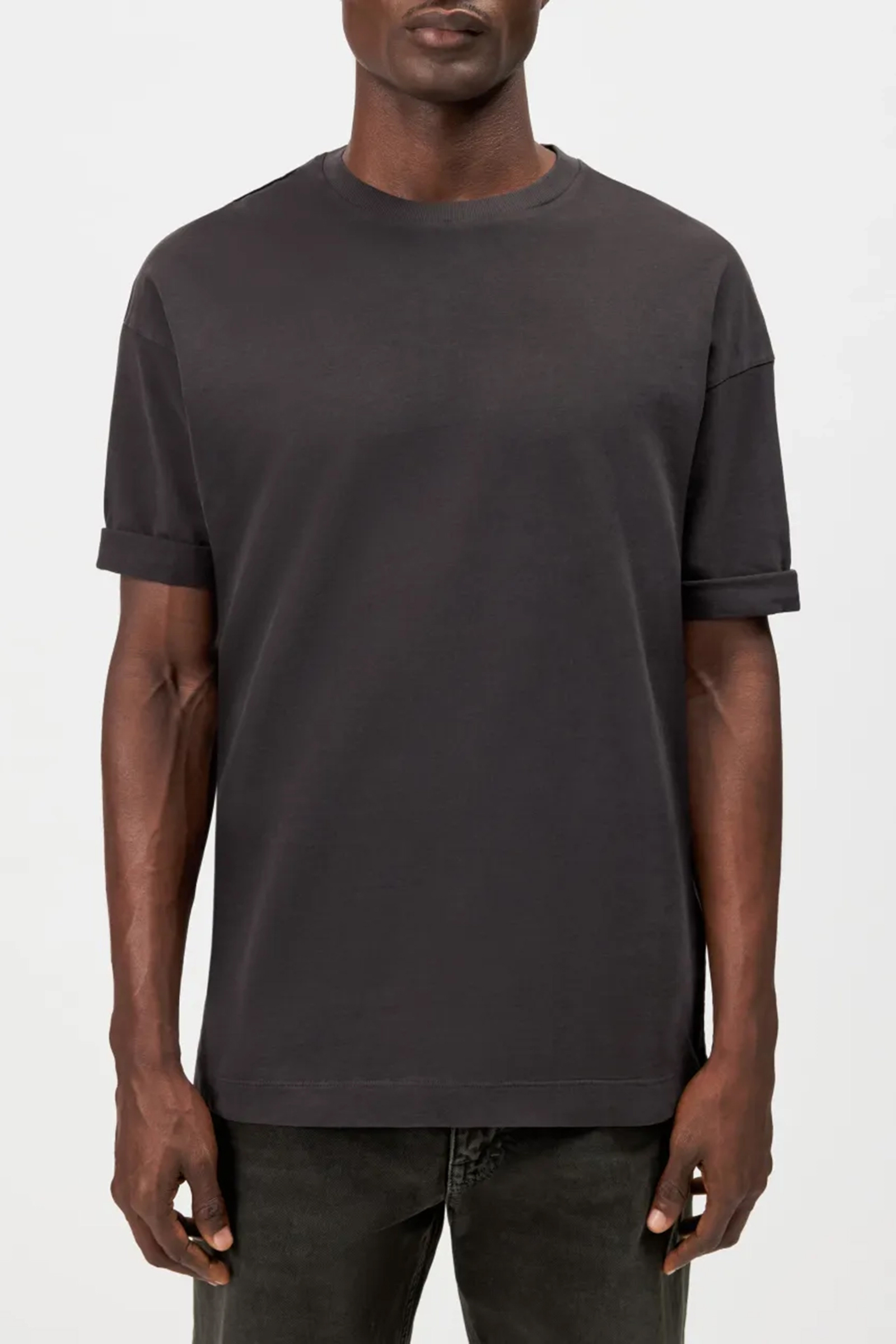 Heren t-shirt kortemouw bruin