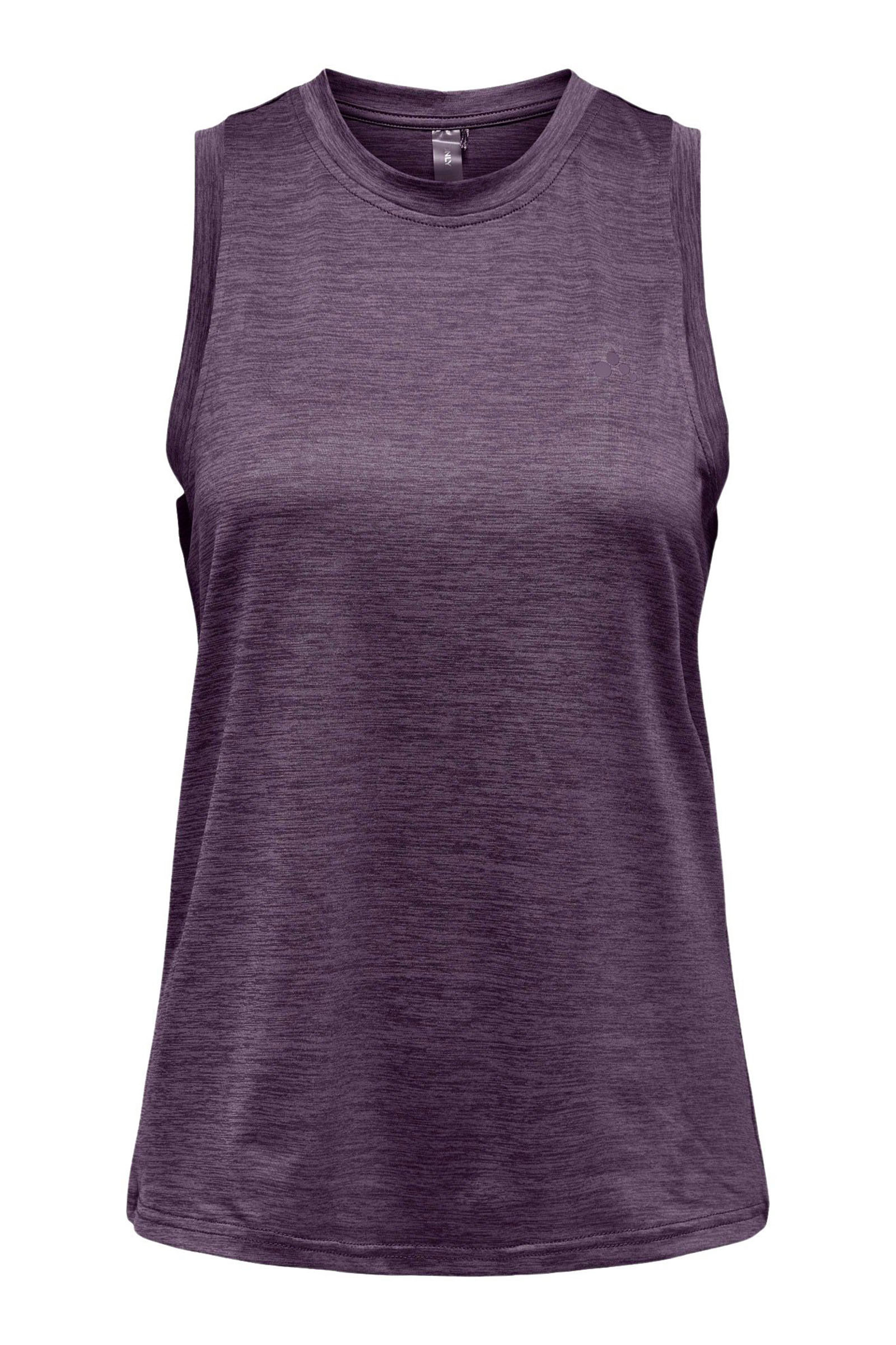 Dames blouse korte mouw paars