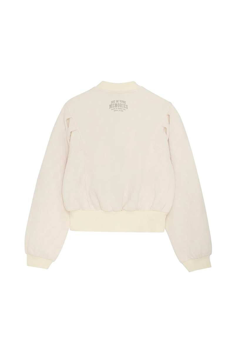 Meisjes vest ecru