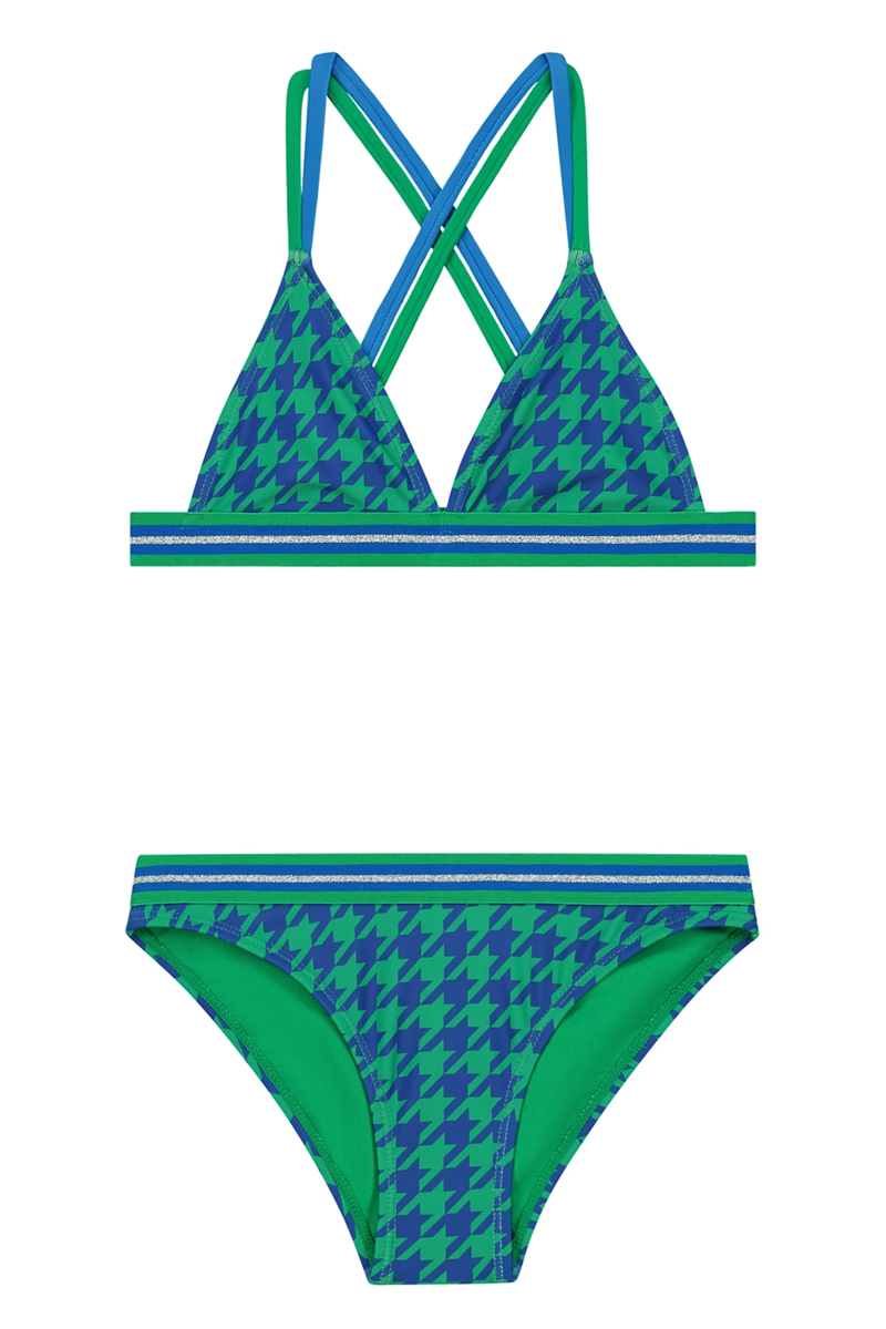 Bad/beach meisjes bikini blauw