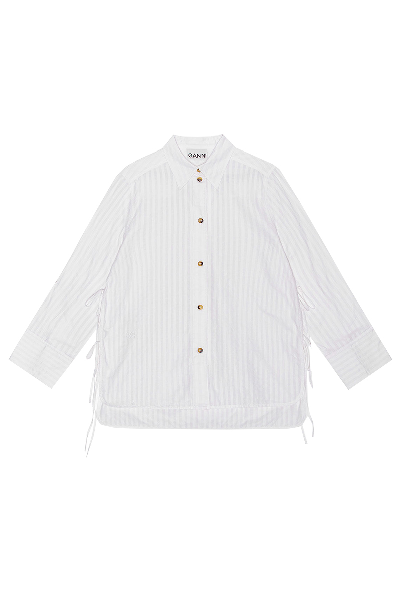 Dames blouse lange mouw wit