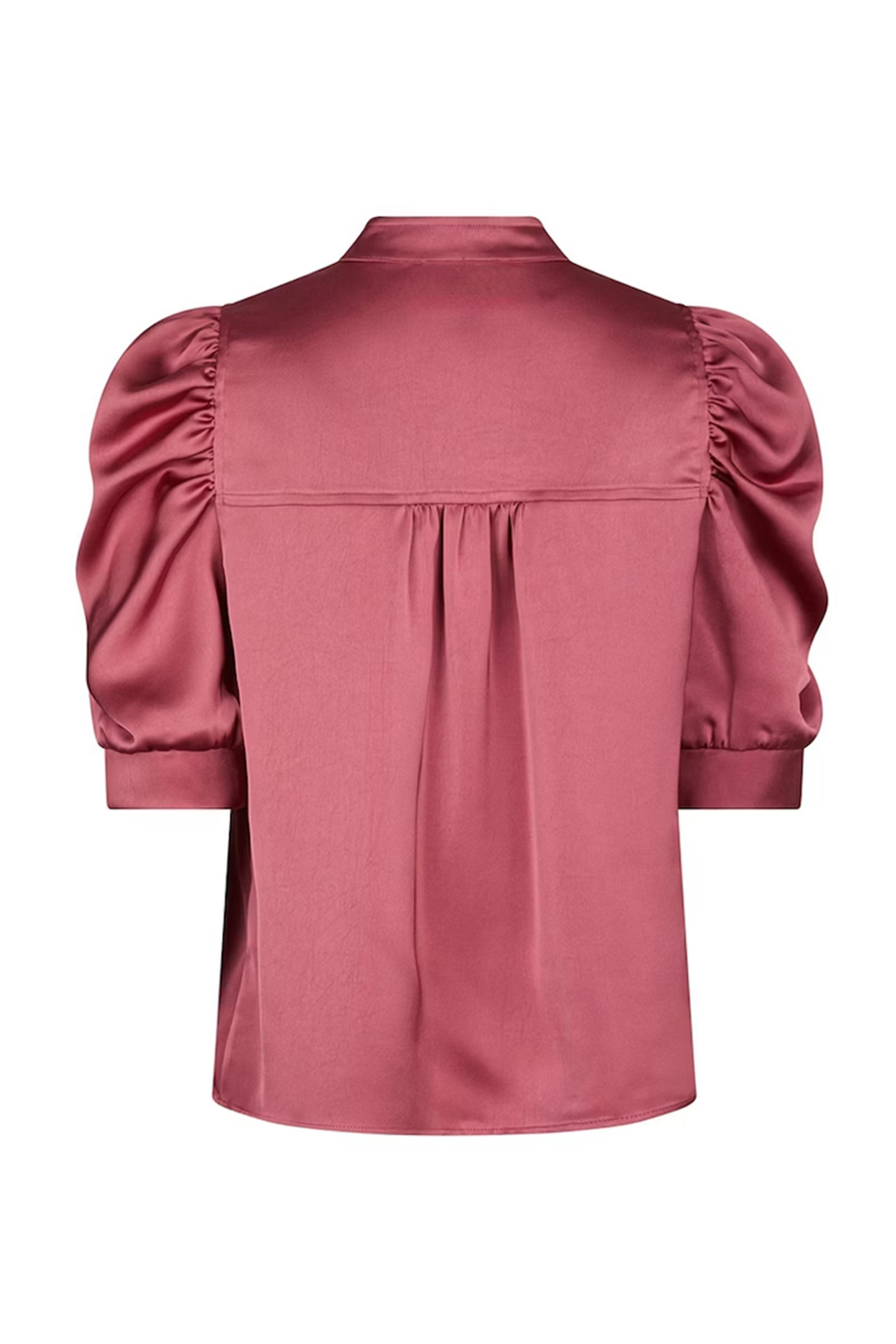 Dames blouse korte mouw rose