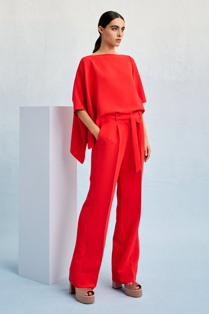 Dames broek rood