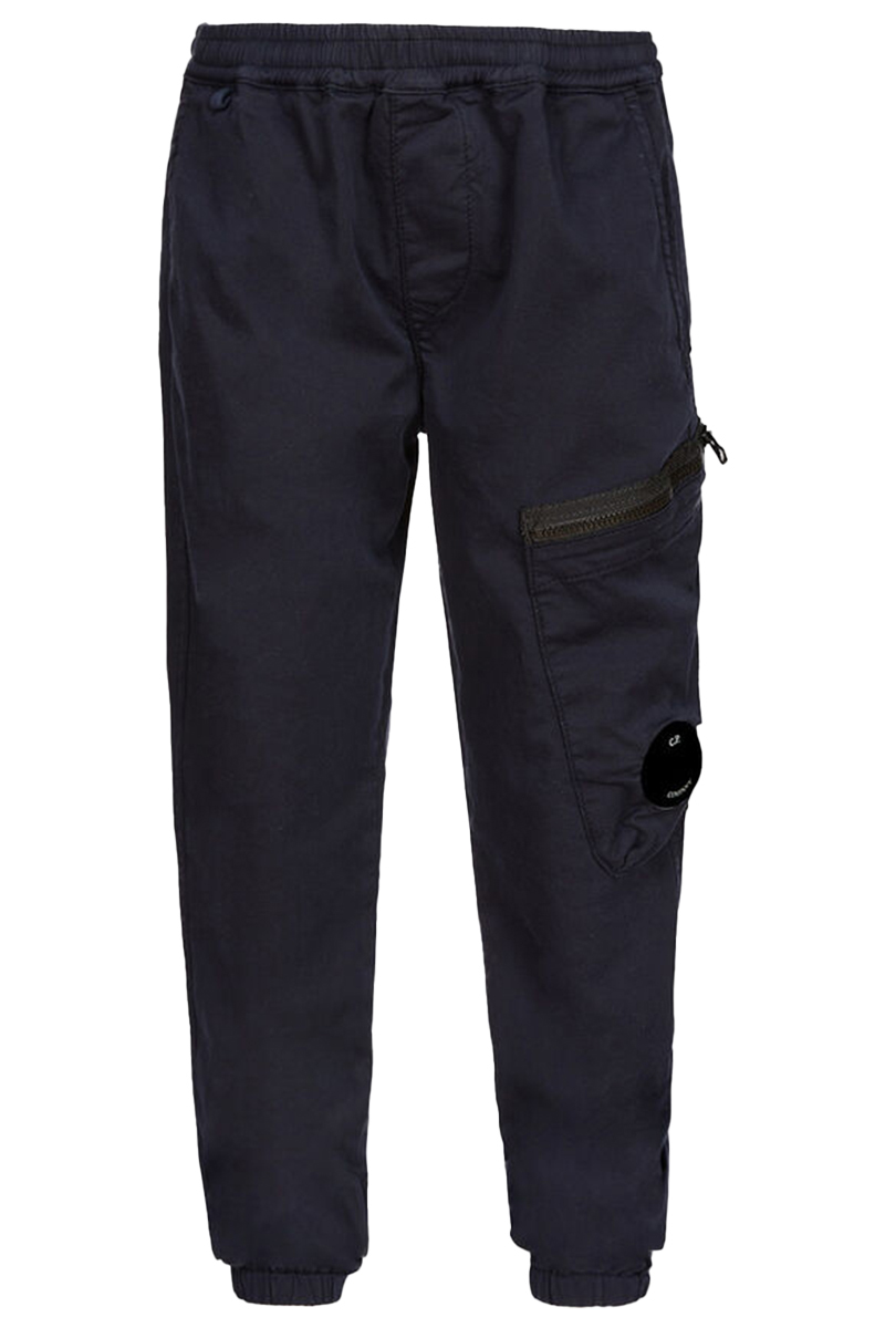 C.P. Company stretch gabardine cargo track pants Blauw-1 1