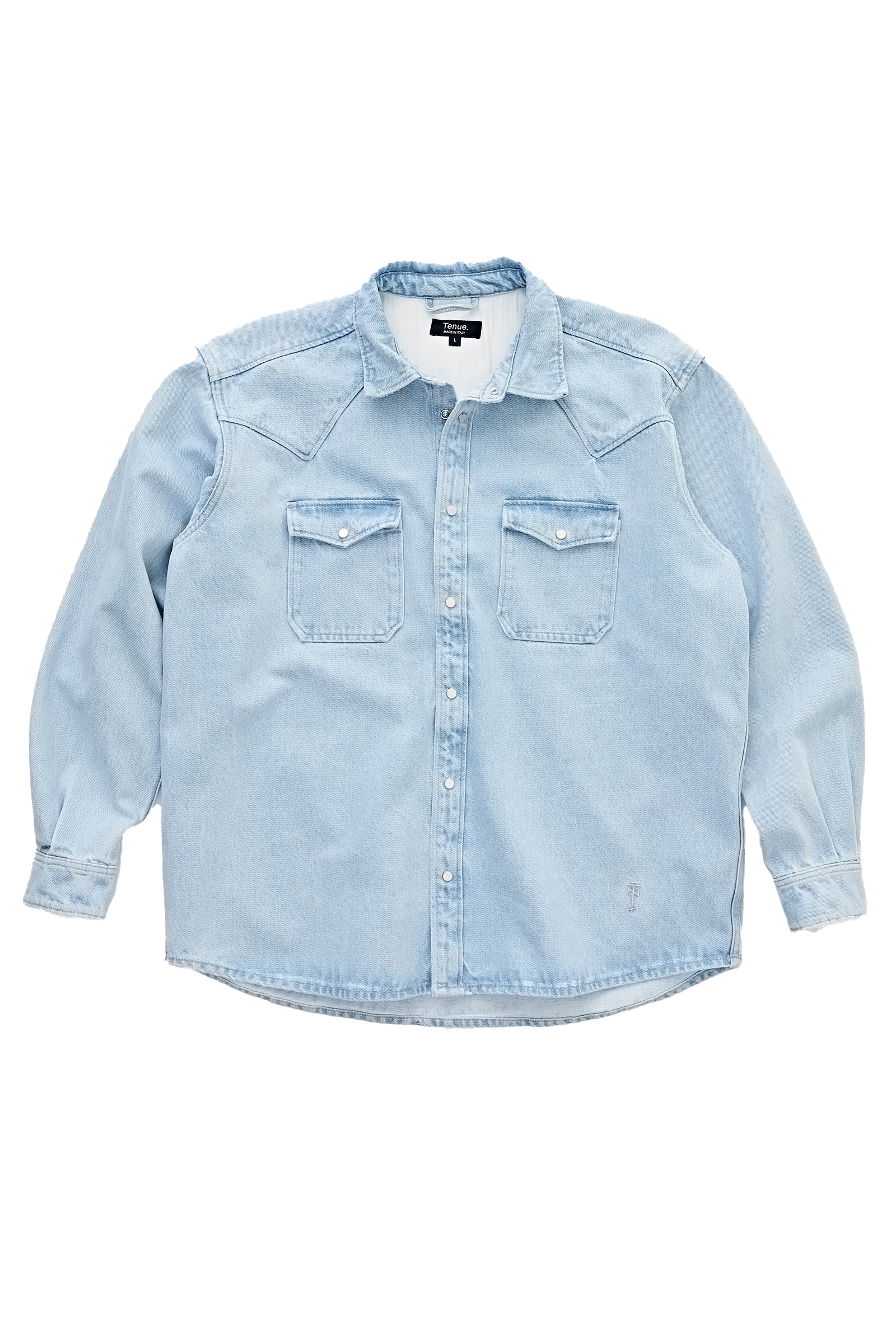 Heren overshirt blauw